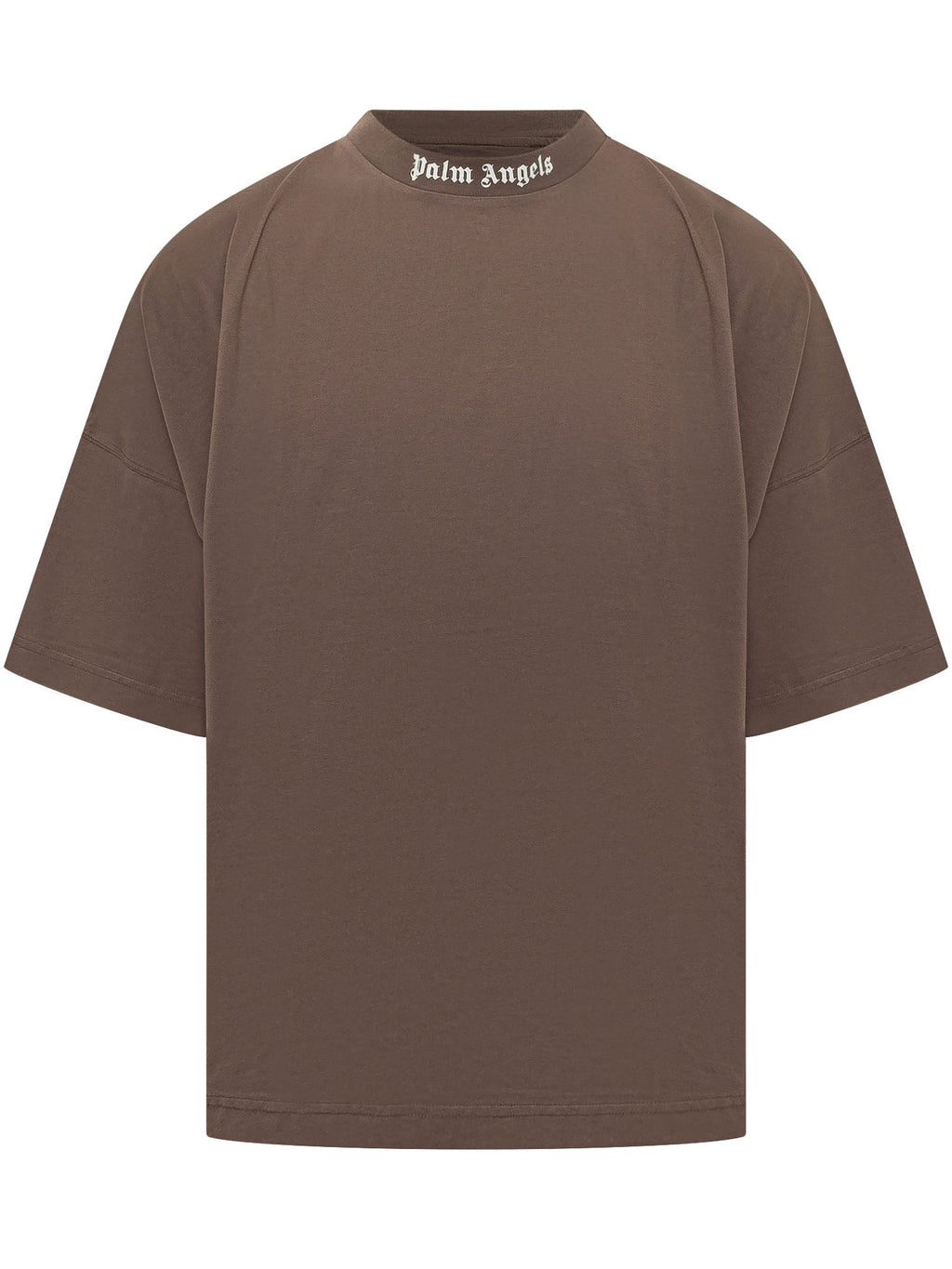 Оригінальна T-Shirt With Neck Logo Palm angels – боковий вид