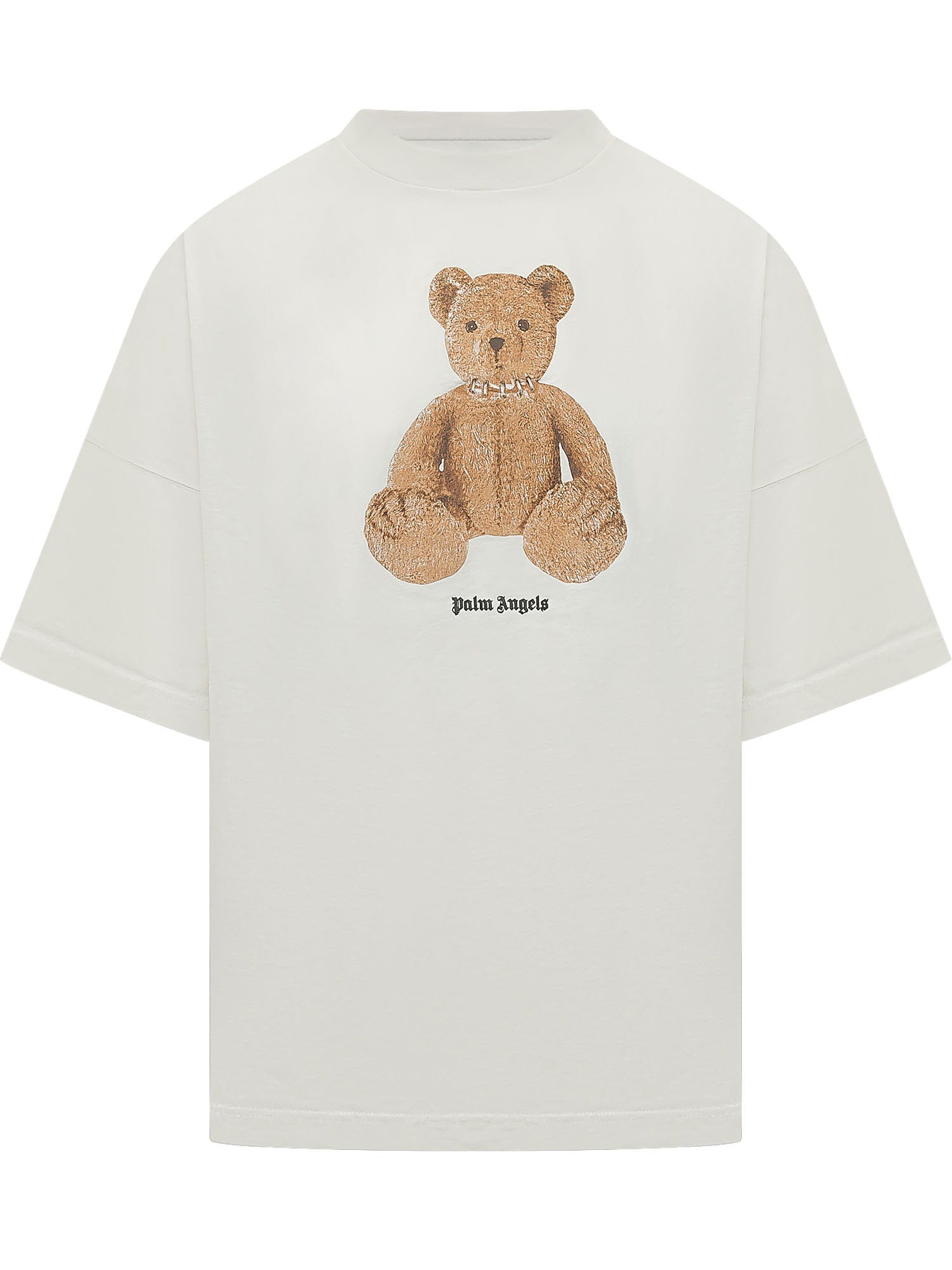 T-Shirt With Bear Print And Front Logo Palm angels оригінал – Купити в Україні – боковий вид