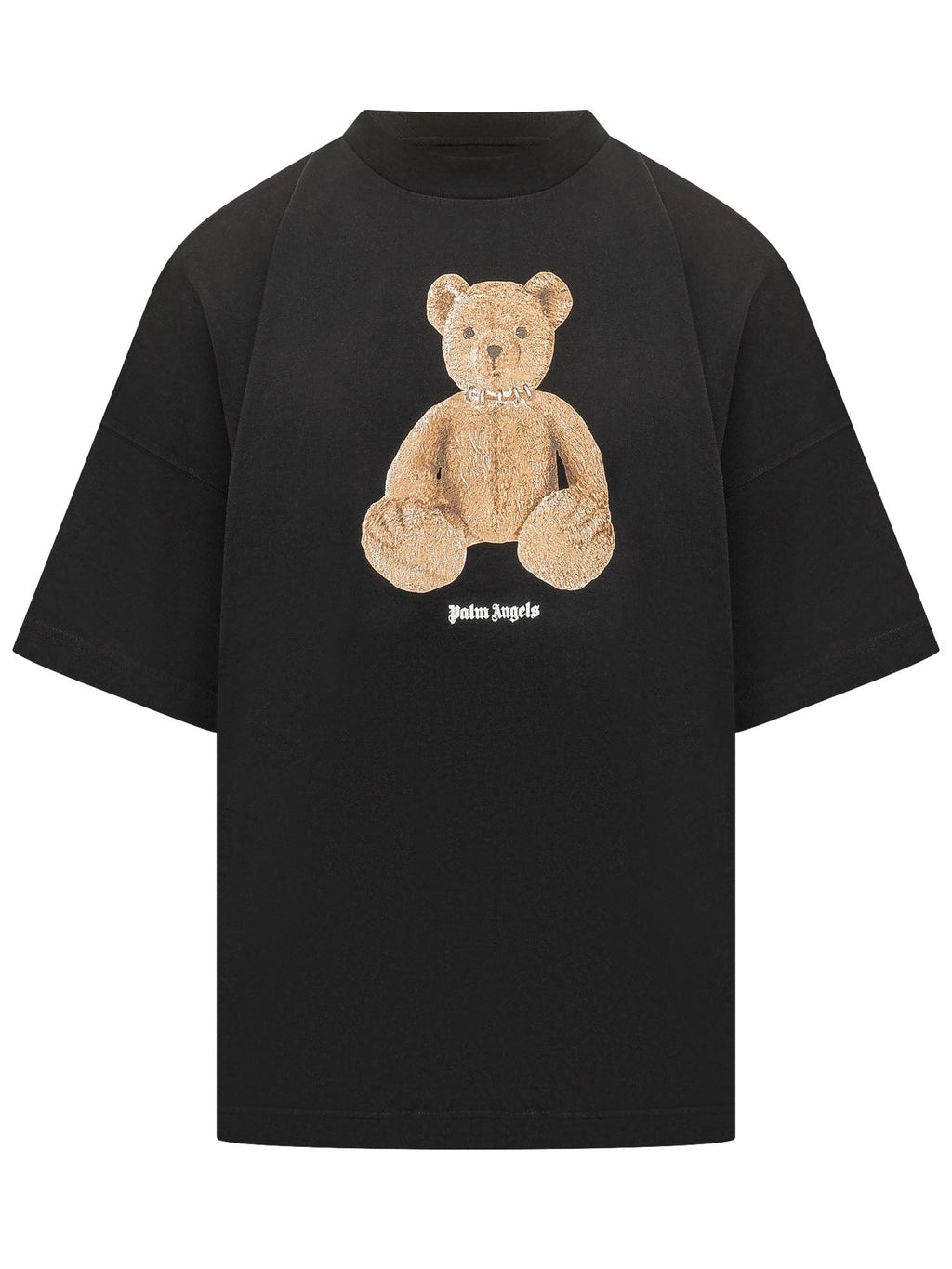 T-Shirt With Bear Print And Front Logo Palm angels оригінал – Купити в Україні – боковий вид