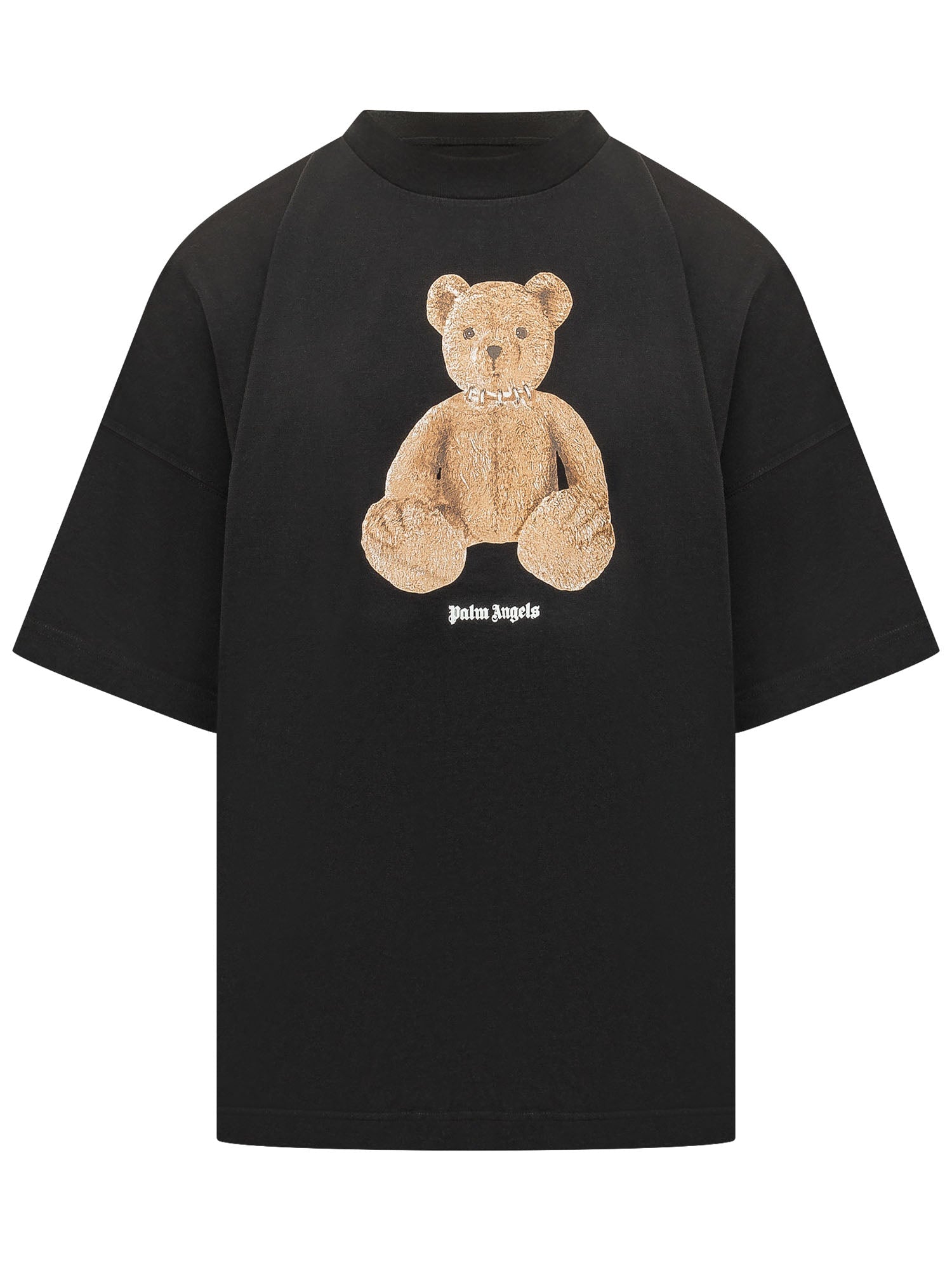 T-Shirt With Bear Print And Front Logo Palm angels оригінал – Купити в Україні – боковий вид