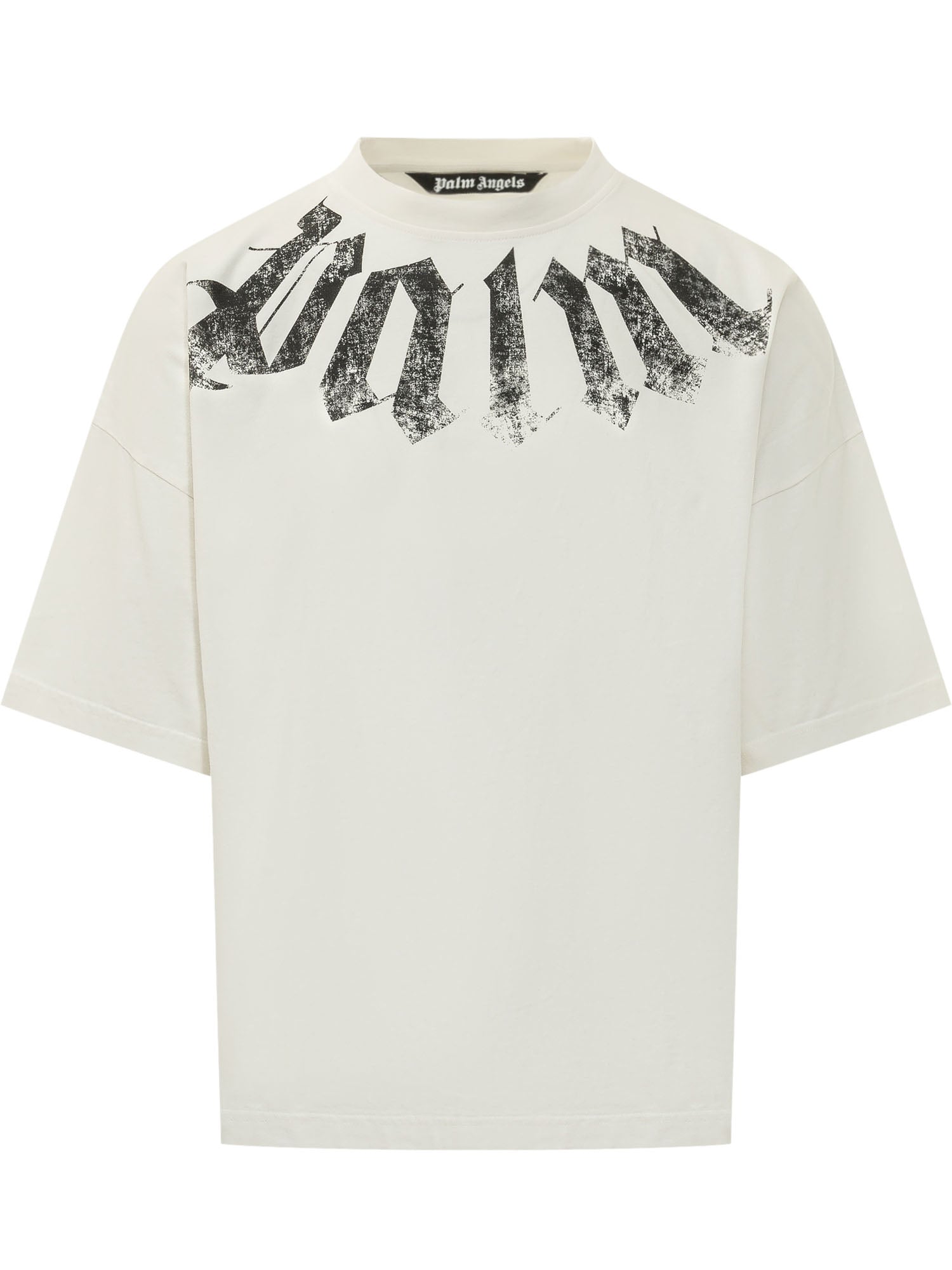 Оригінальна T-Shirt Crewneck With Logo Print Palm angels – боковий вид