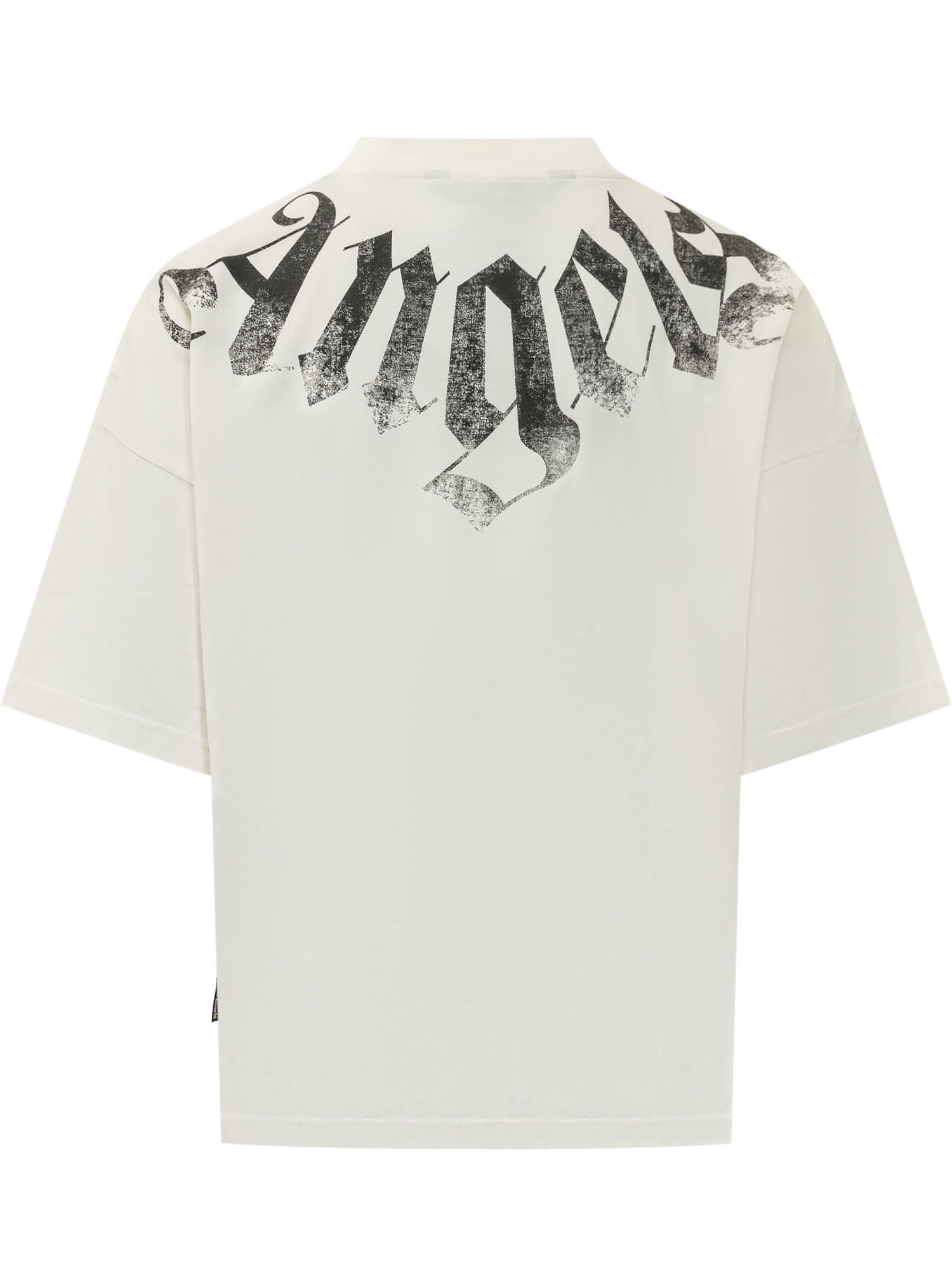 Оригінальна T-Shirt Crewneck With Logo Print Palm angels – вид ззаду