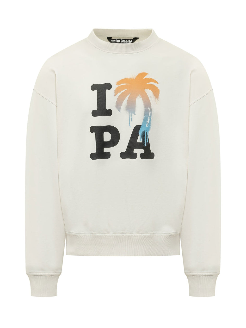 Оригінальна Crewneck Sweatshirt With Graphic Print Palm angels – боковий вид