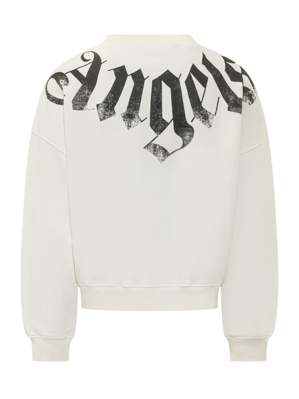 Crewneck Sweatshirt With Logo Print Palm angels – Гарантія оригінальності – вид ззаду