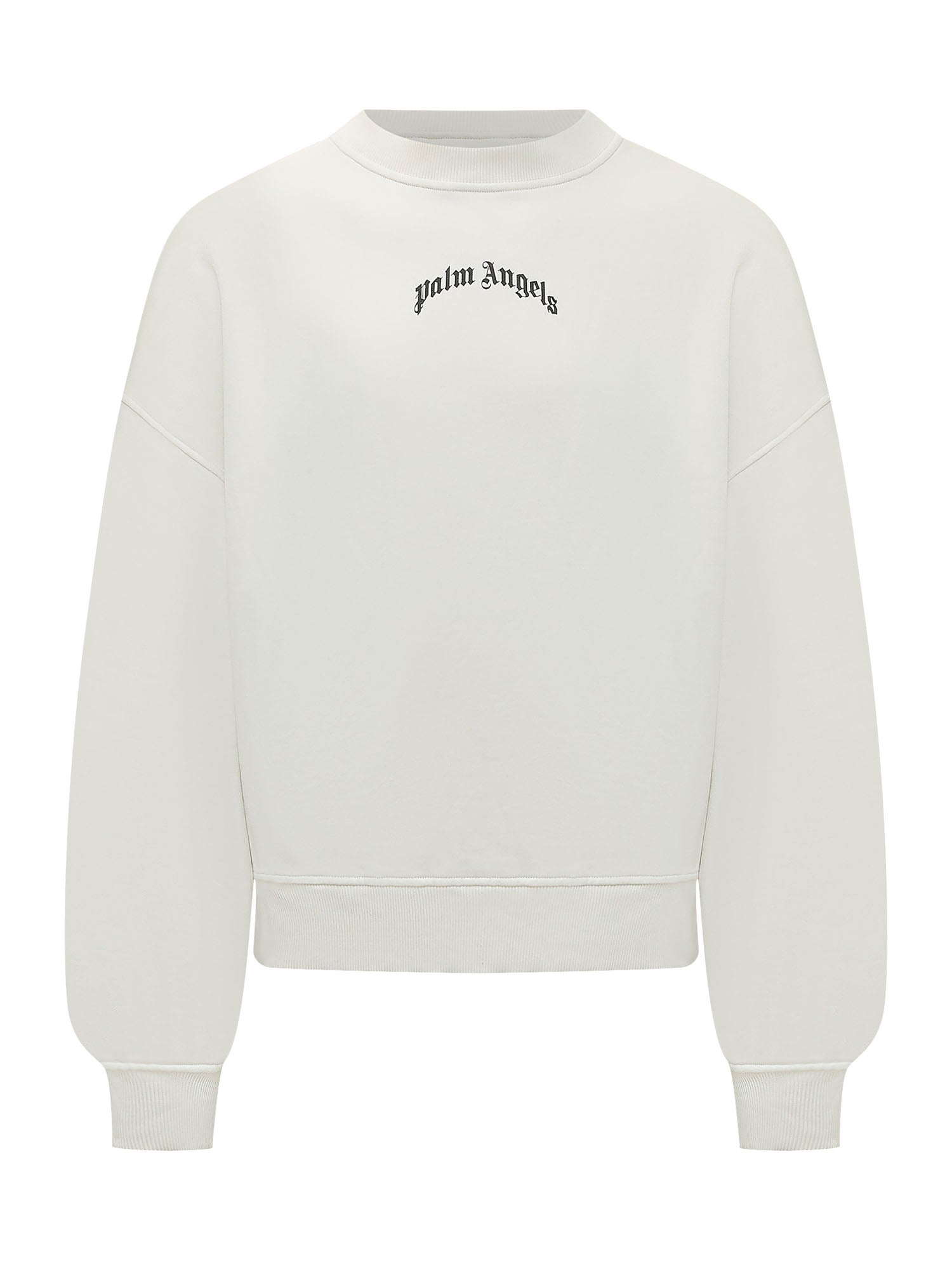 Crew Neck Sweatshirt With Chest Logo Palm angels – Гарантія оригінальності – боковий вид