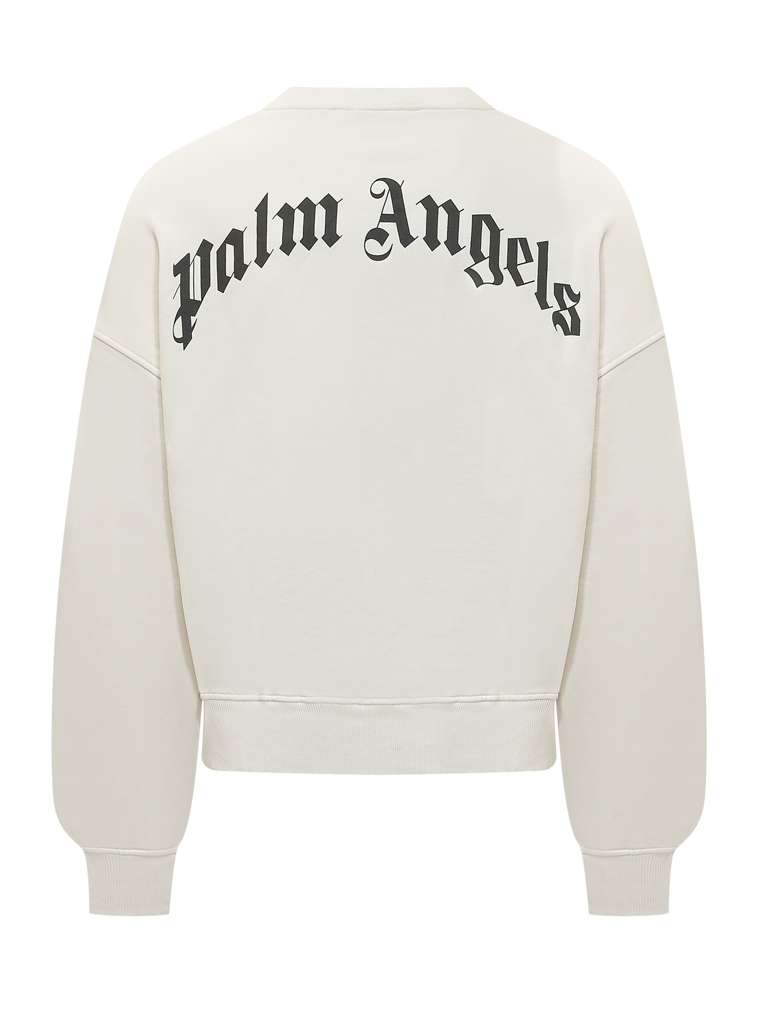 Crew Neck Sweatshirt With Chest Logo Palm angels – Гарантія оригінальності – вид ззаду