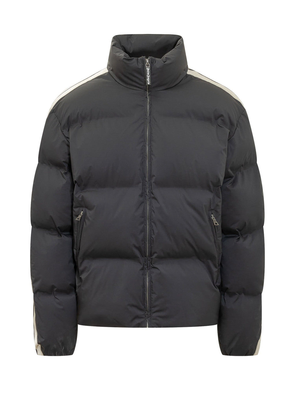 Down Jacket High Neck Zip With Logo Palm angels – Гарантія оригінальності – боковий вид