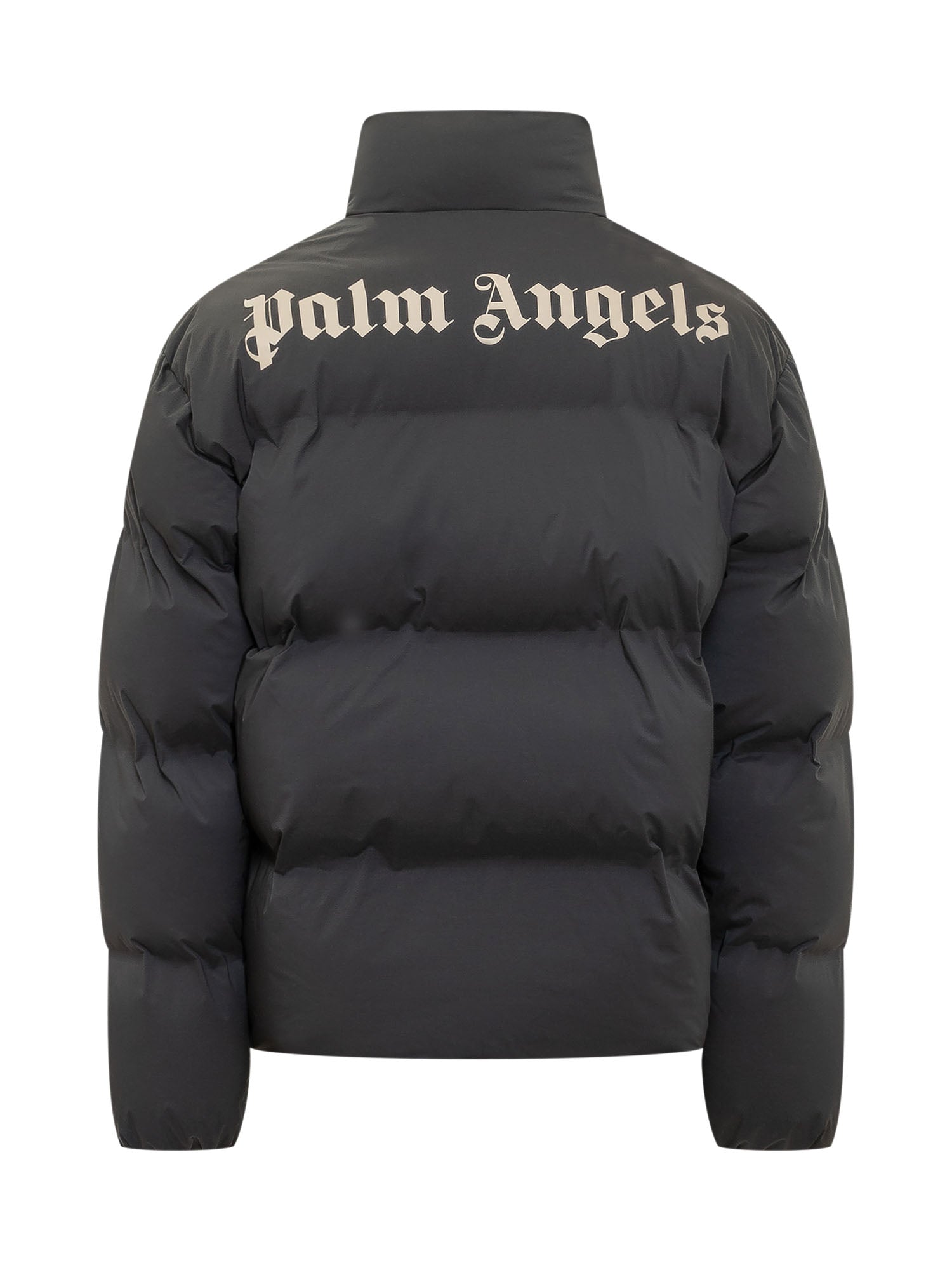 Down Jacket High Neck Zip With Logo Palm angels – Гарантія оригінальності – вид ззаду
