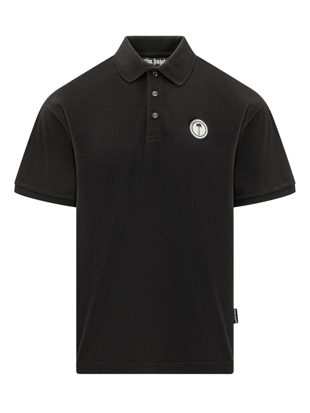 Short Sleeve Polo With Collar And Applied Logo Palm angels – Гарантія оригінальності – боковий вид