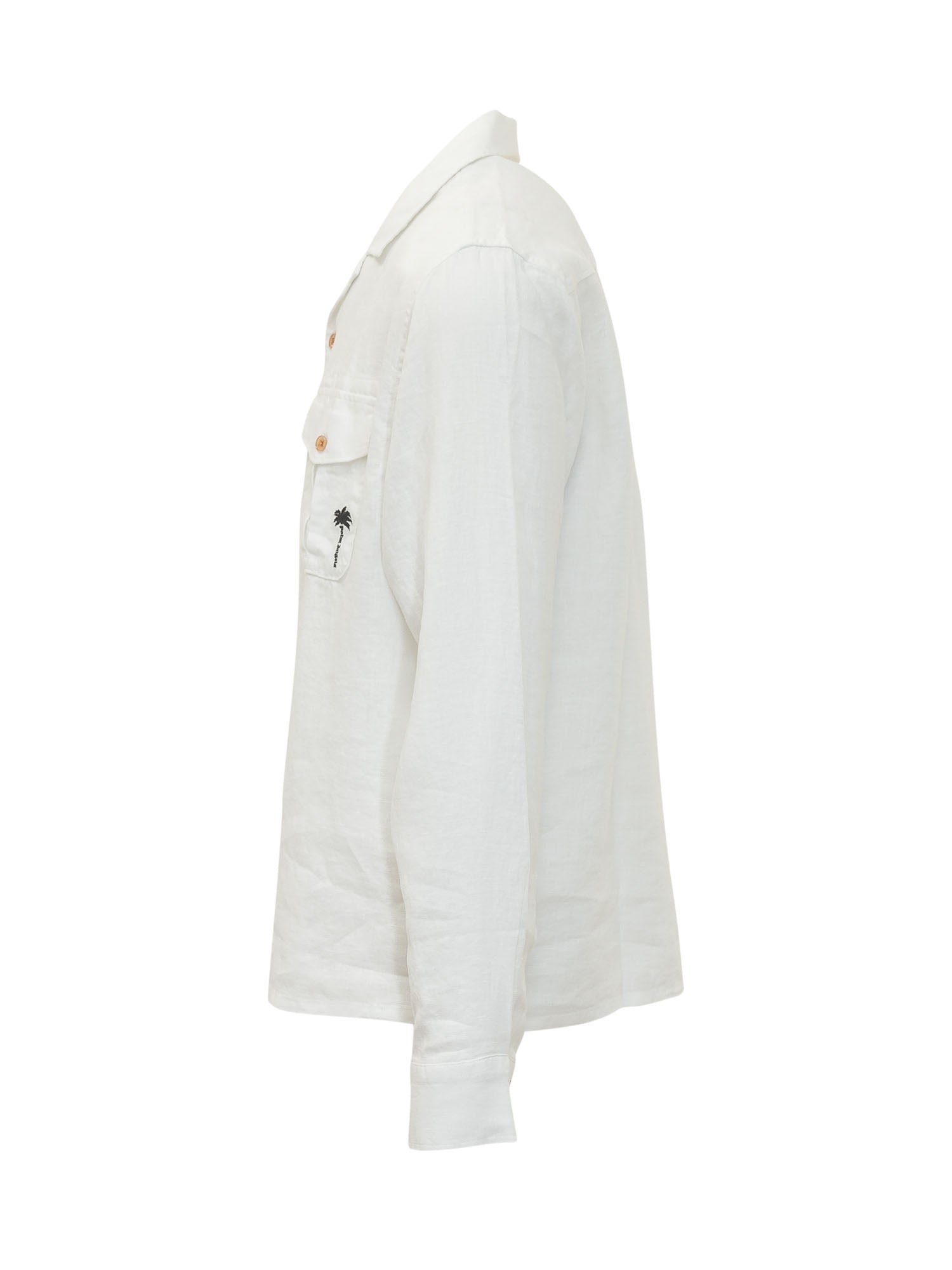 Long Sleeve Shirt With Collar And Pockets With Logo Palm angels – Гарантія оригінальності – детальний вид