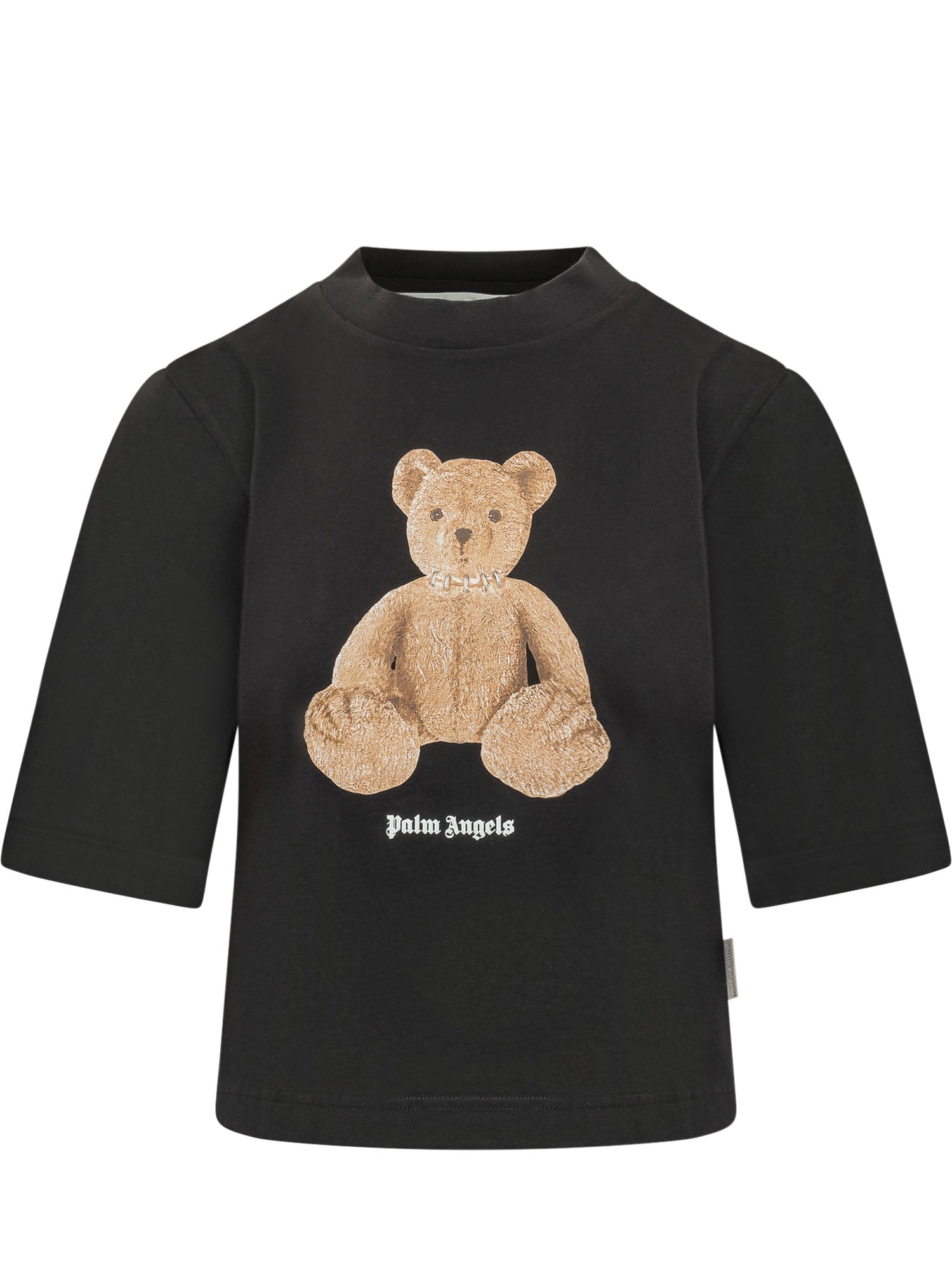 Boxy T-Shirt With Bear Print Palm angels оригінал – Купити в Україні – боковий вид