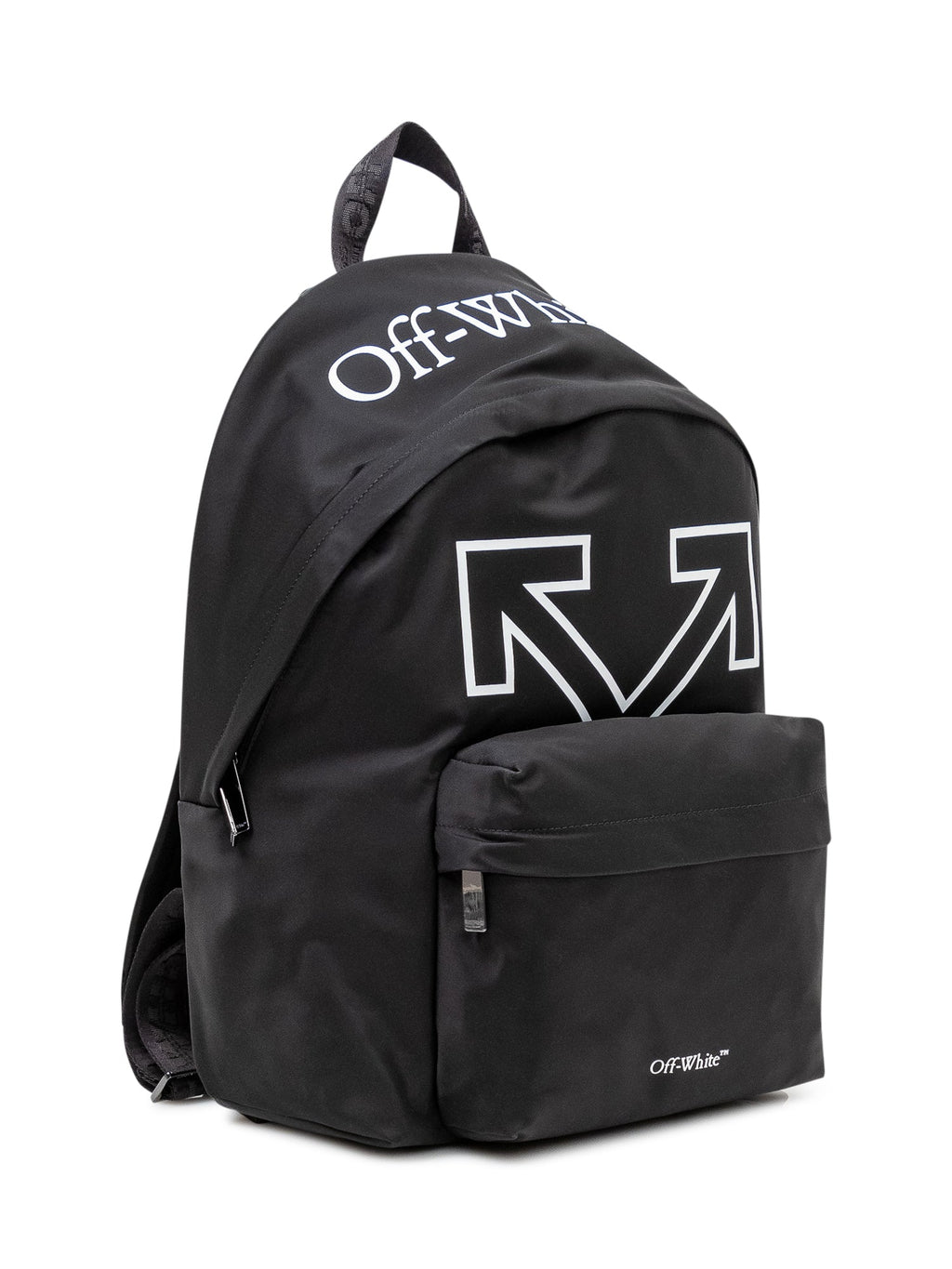 Heritage Backpack With Front Pocket And Logo Print Off-white – Гарантія оригінальності – вид ззаду
