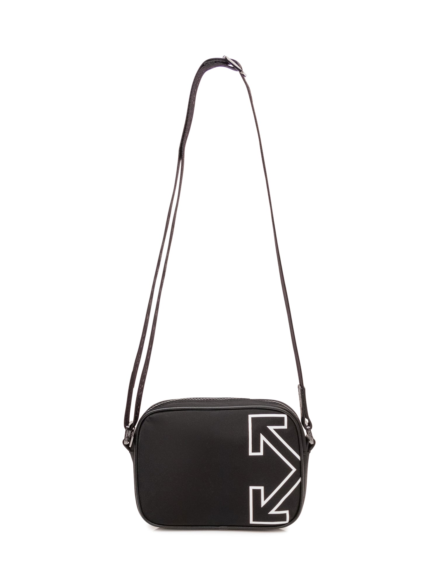 Camera Crossbody Bag With Zip And Graphic Logo Off-white оригінал – Купити в Україні – вид ззаду