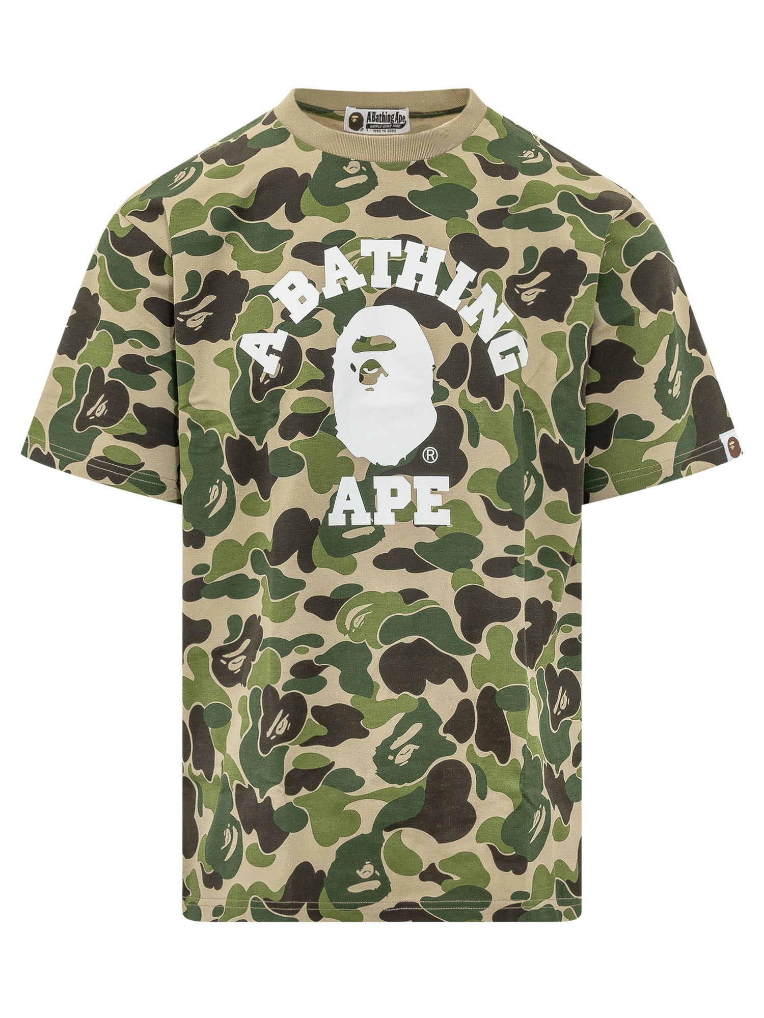 Оригінальна Abc Camo Logo Print T-Shirt A bathing ape – боковий вид
