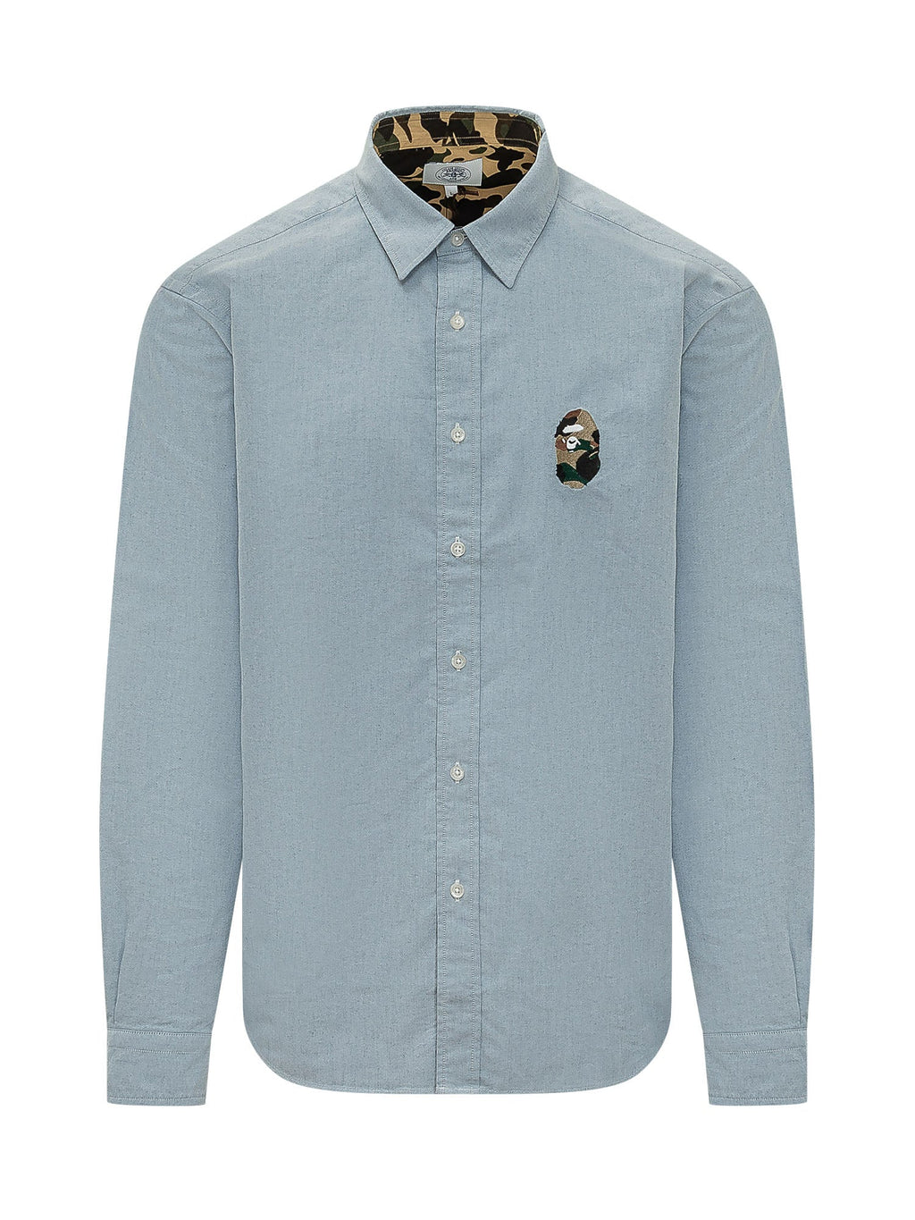 Shirt With Buttons And Embroidered Logo A bathing ape оригінал – Купити в Україні – боковий вид