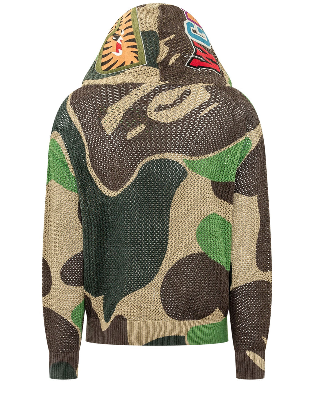 Оригінальна Fully Zip Abc Camo Hoodie A bathing ape – вид ззаду