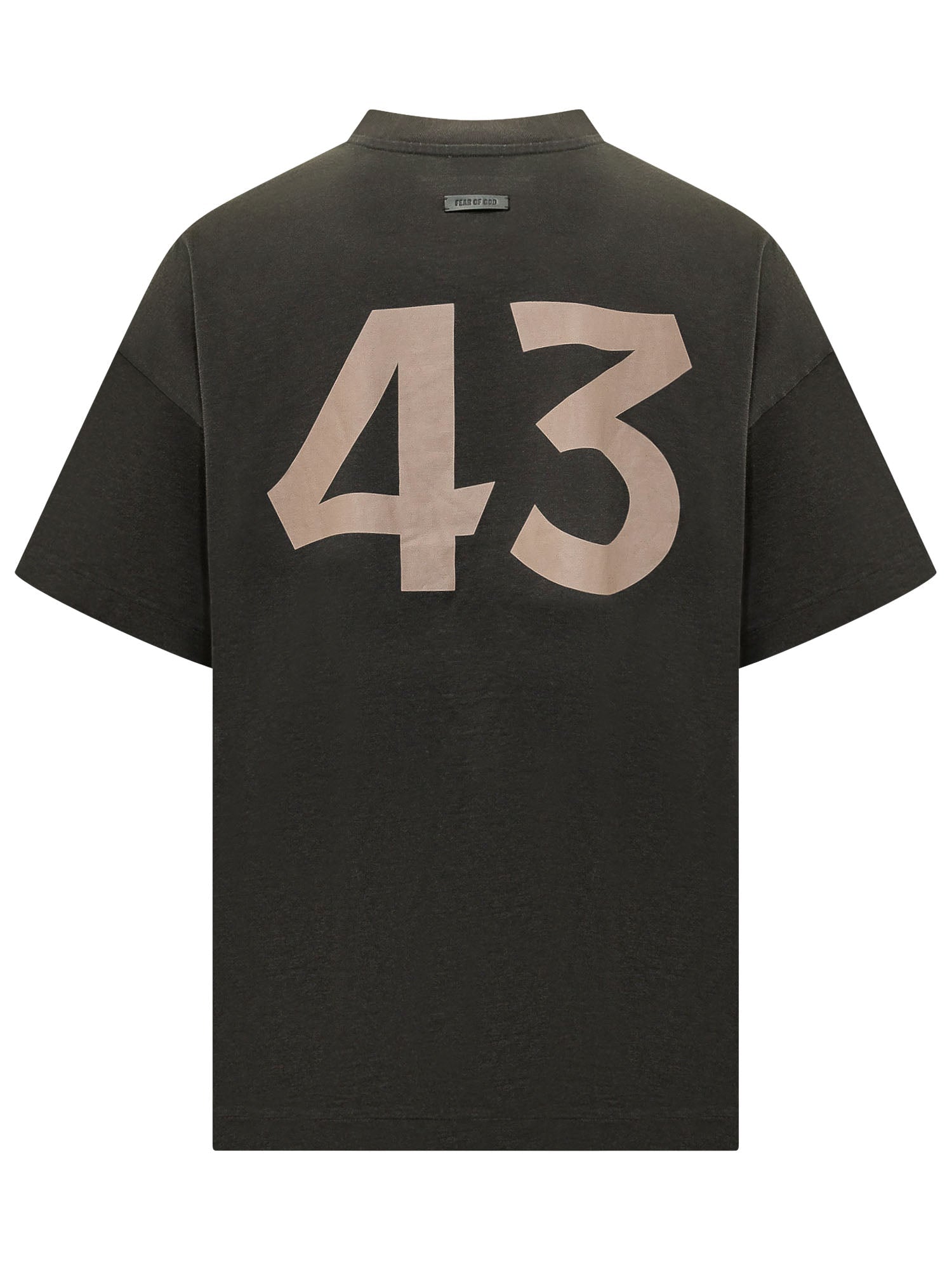Short Sleeve T-Shirt With Front Logo Print Fear of god – Гарантія оригінальності – вид ззаду