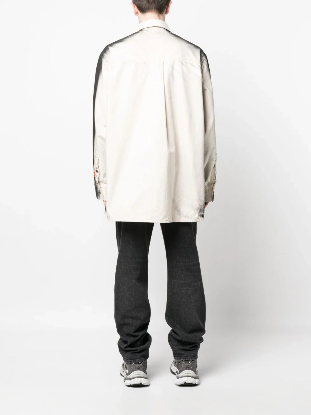 Оригінальна Faded-Effect Logo-Patch Shirt Heron preston – збільшений вид