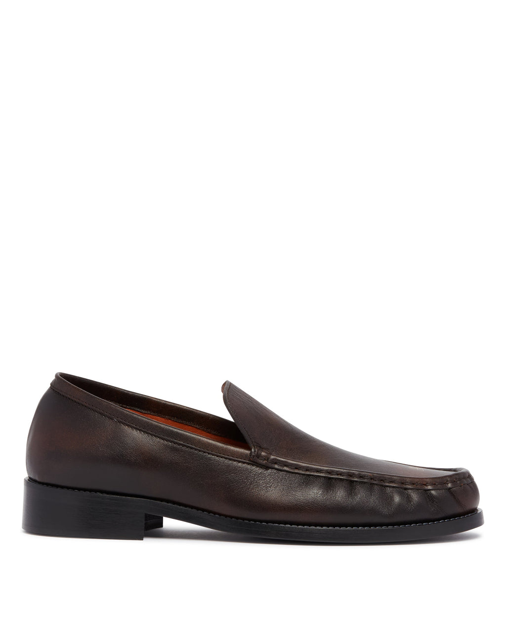 Brown Loafers With Initials Acne studios оригінал – Купити в Україні – боковий вид