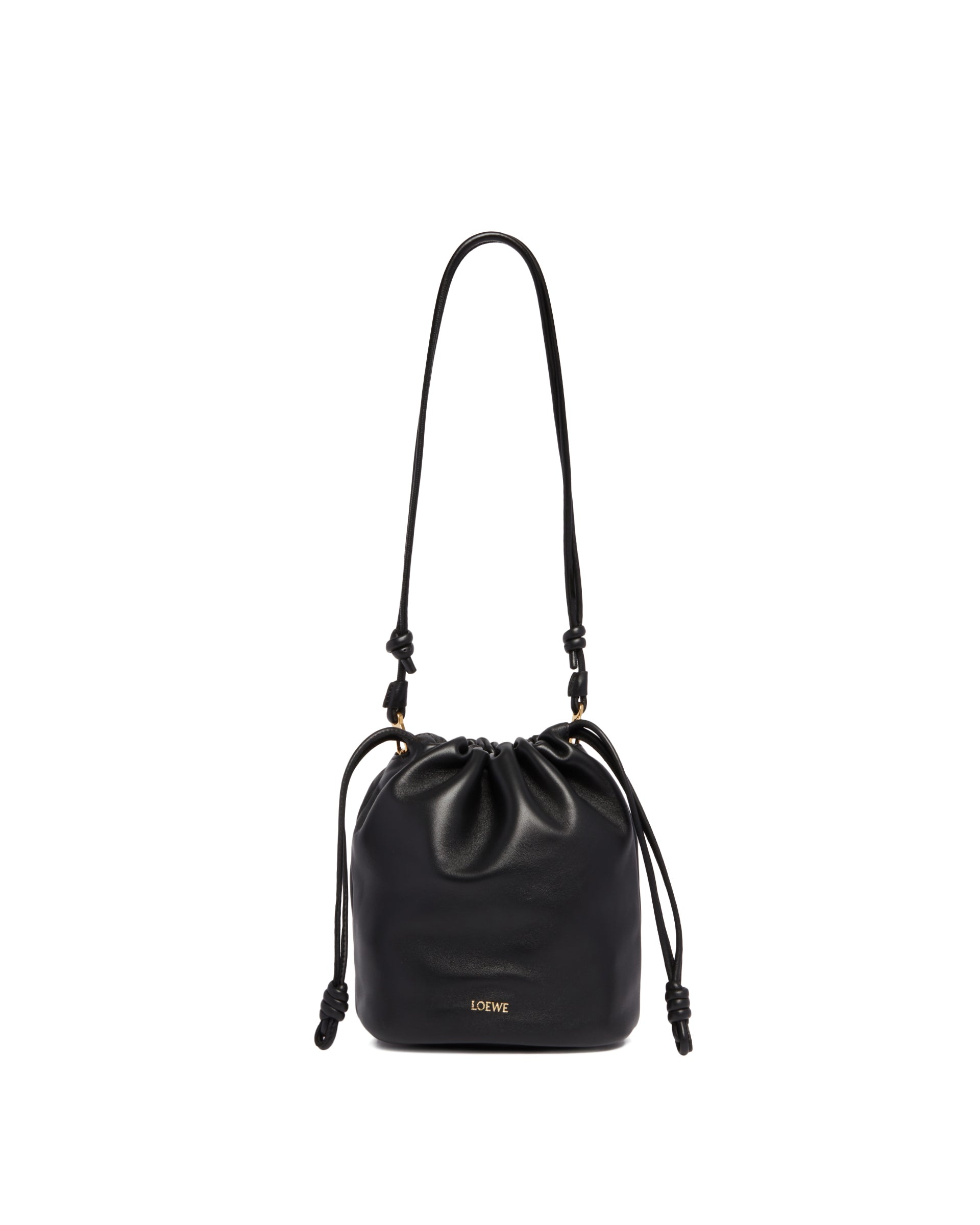 Black Flamenco Basket Purse Loewe – Гарантія оригінальності – боковий вид