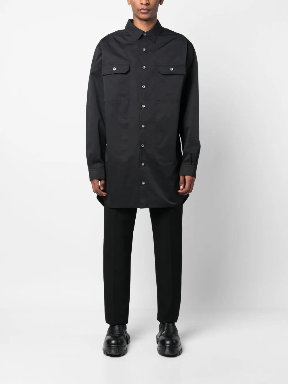 Cotton Shirt Jacket Rick owens оригінал – Купити в Україні – детальний вид