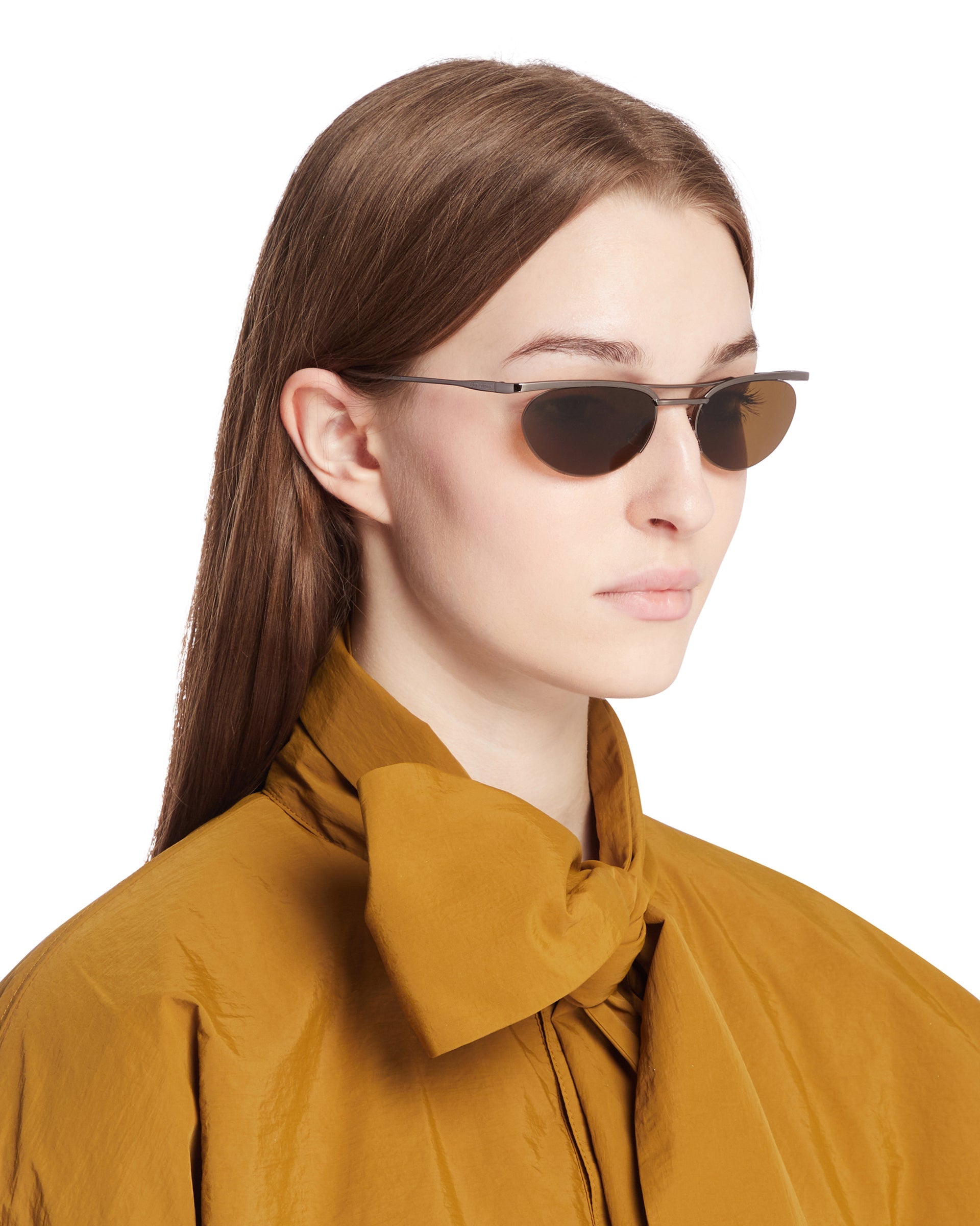 Sl 862 Oval Sunglasses Saint laurent – Гарантія оригінальності – детальний вид