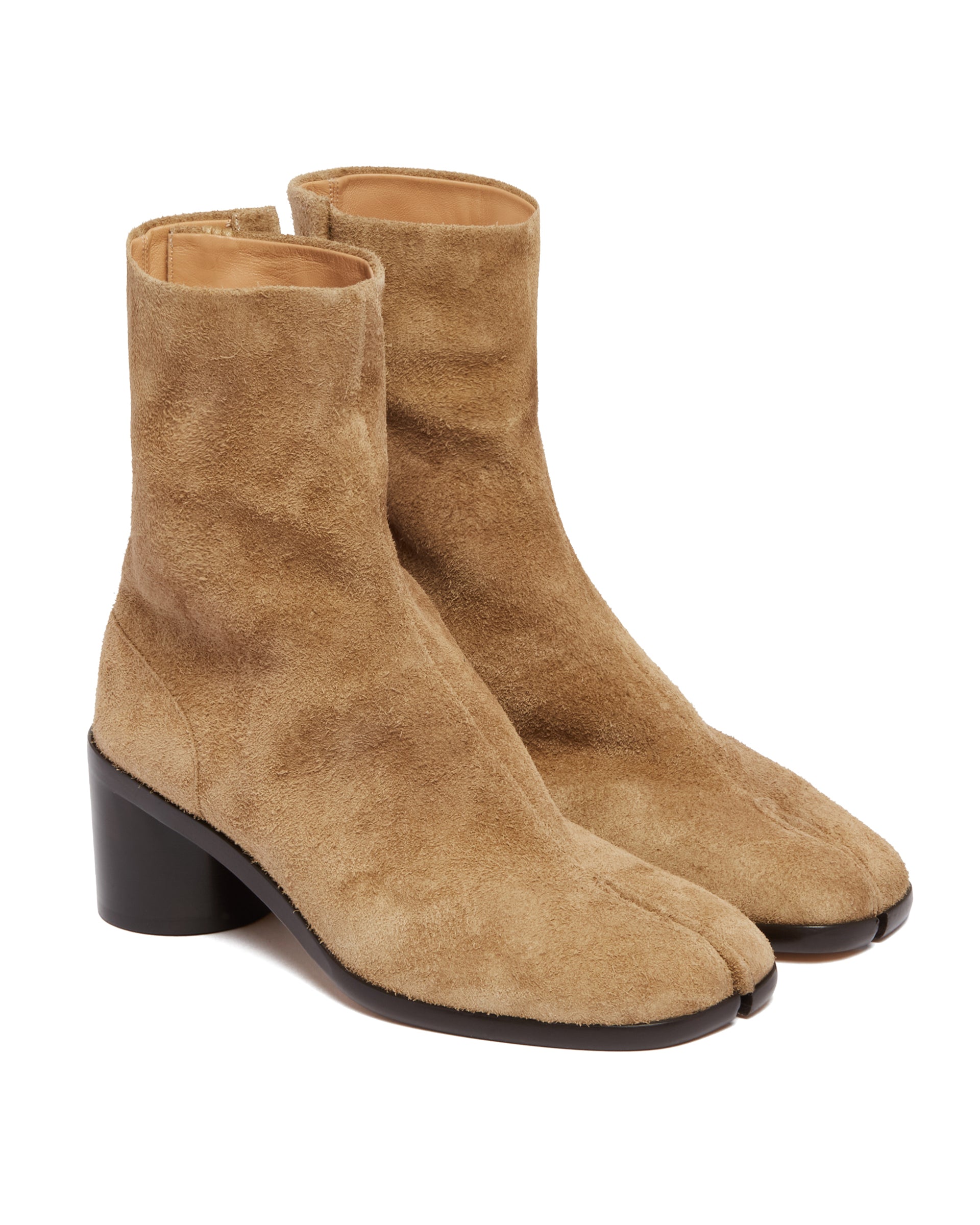 Beige Suede Tabi Ankle Boots Maison margiela – Гарантія оригінальності – детальний вид
