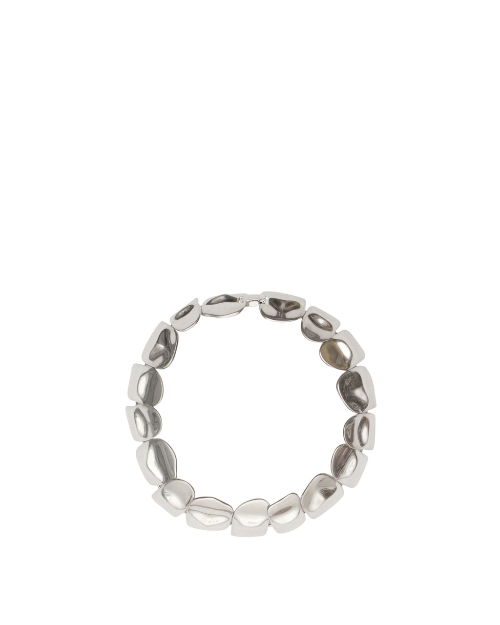 Silver Croco Scale Brass Necklace Acne studios – Гарантія оригінальності – боковий вид