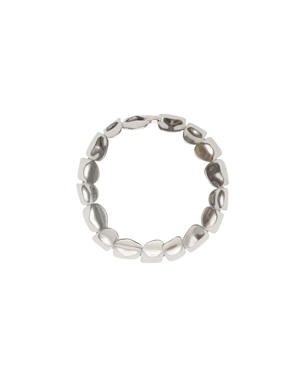 Silver Croco Scale Brass Necklace Acne studios – Гарантія оригінальності – вид ззаду