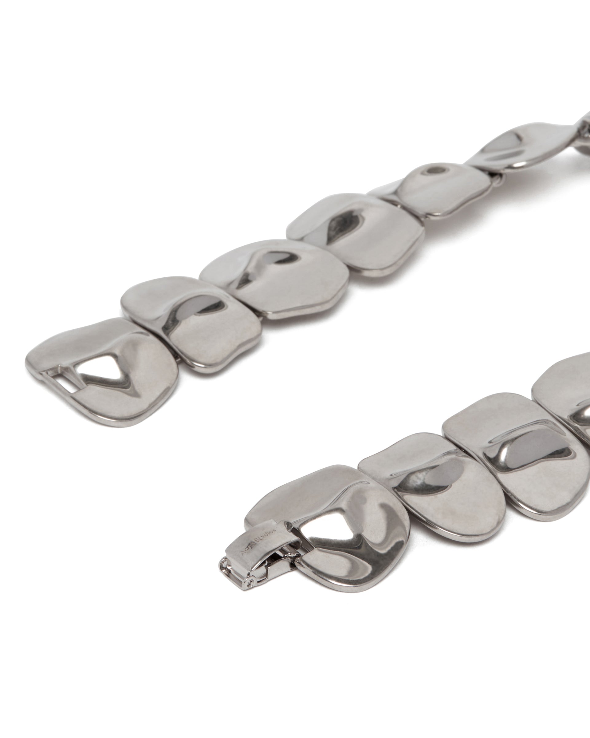 Silver Croco Scale Brass Necklace Acne studios – Гарантія оригінальності – збільшений вид