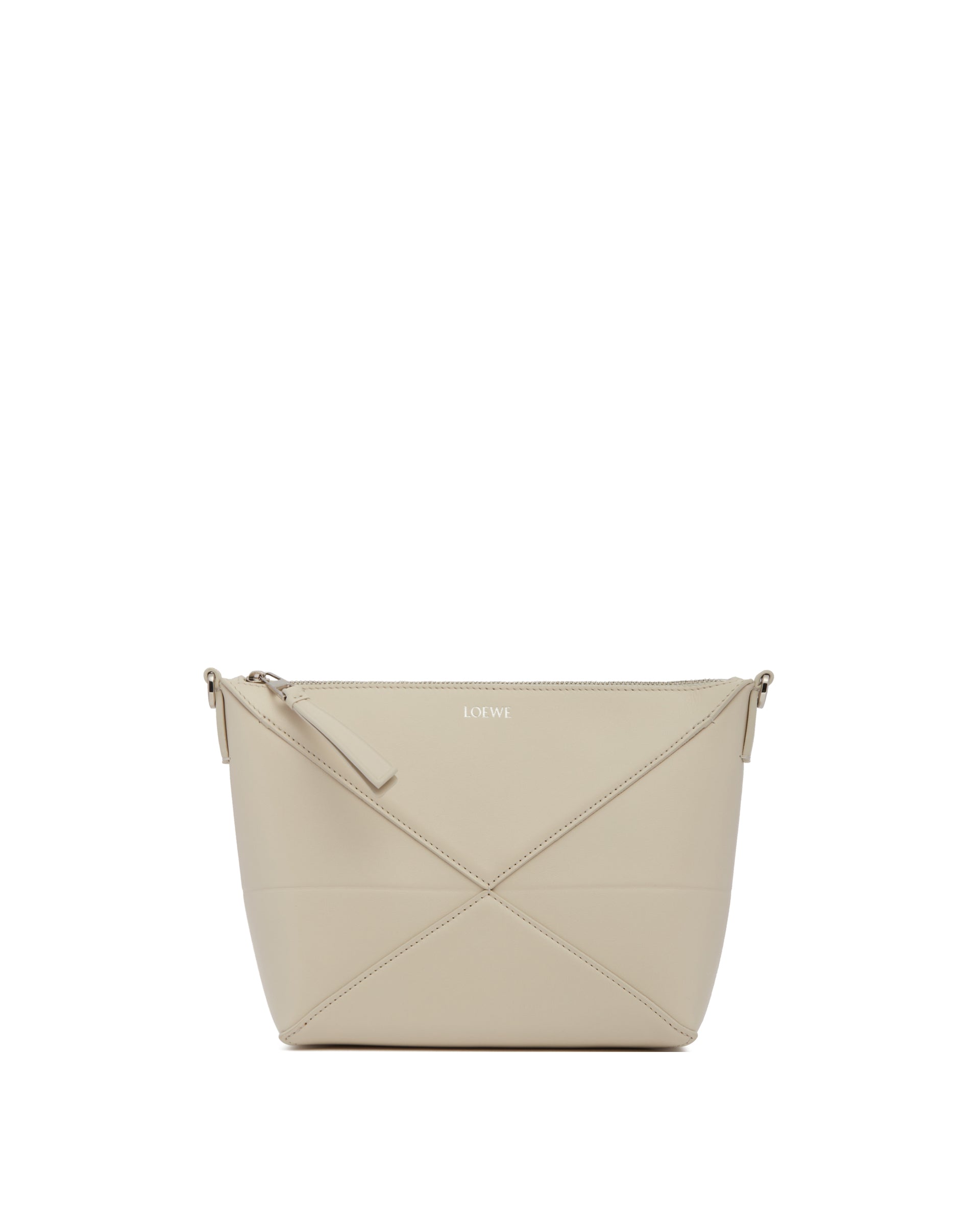 White Puzzle Fold Pouch Loewe – Гарантія оригінальності – боковий вид