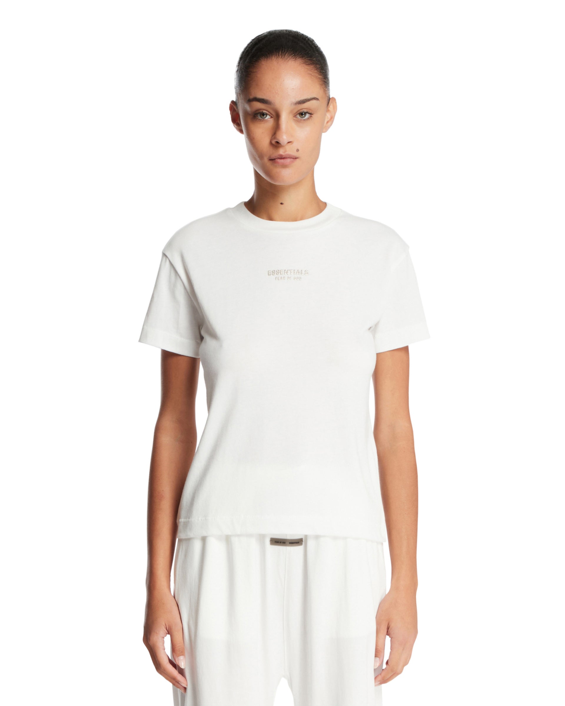 White Classic T-Shirt with Logo - FEAR OF GOD