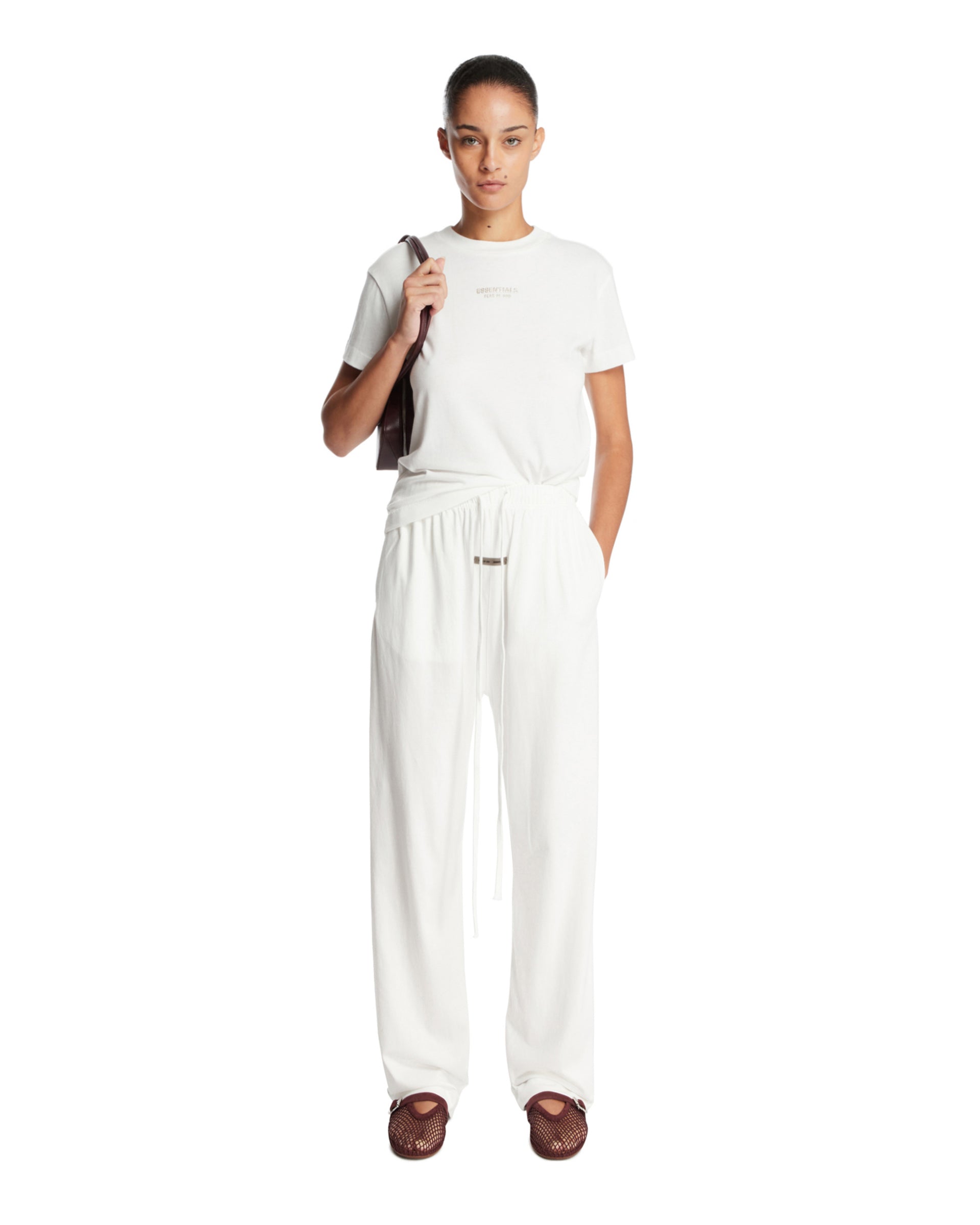 White Classic T-Shirt with Logo - FEAR OF GOD