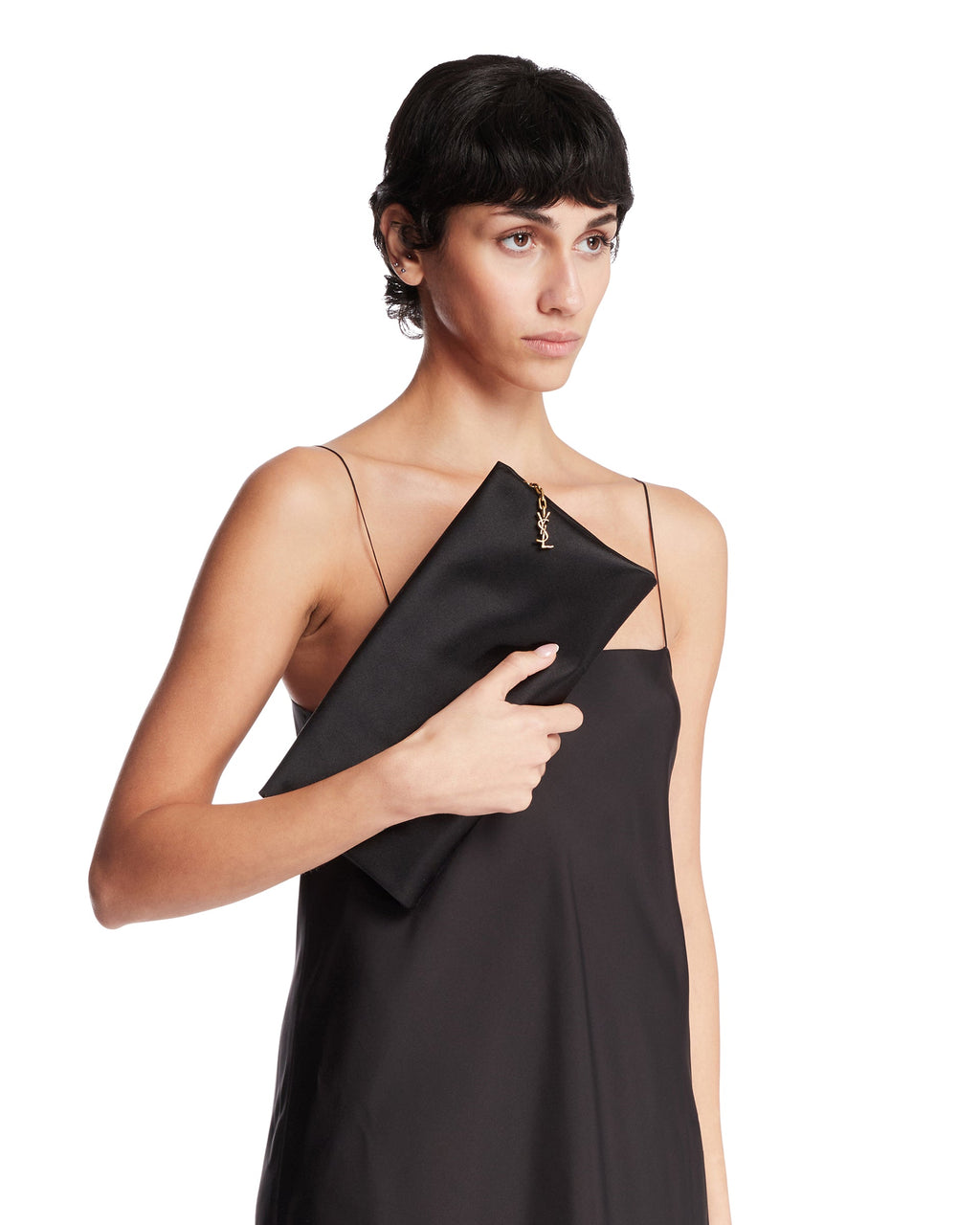 Оригінальна Black Evening Clutch Saint laurent – детальний вид