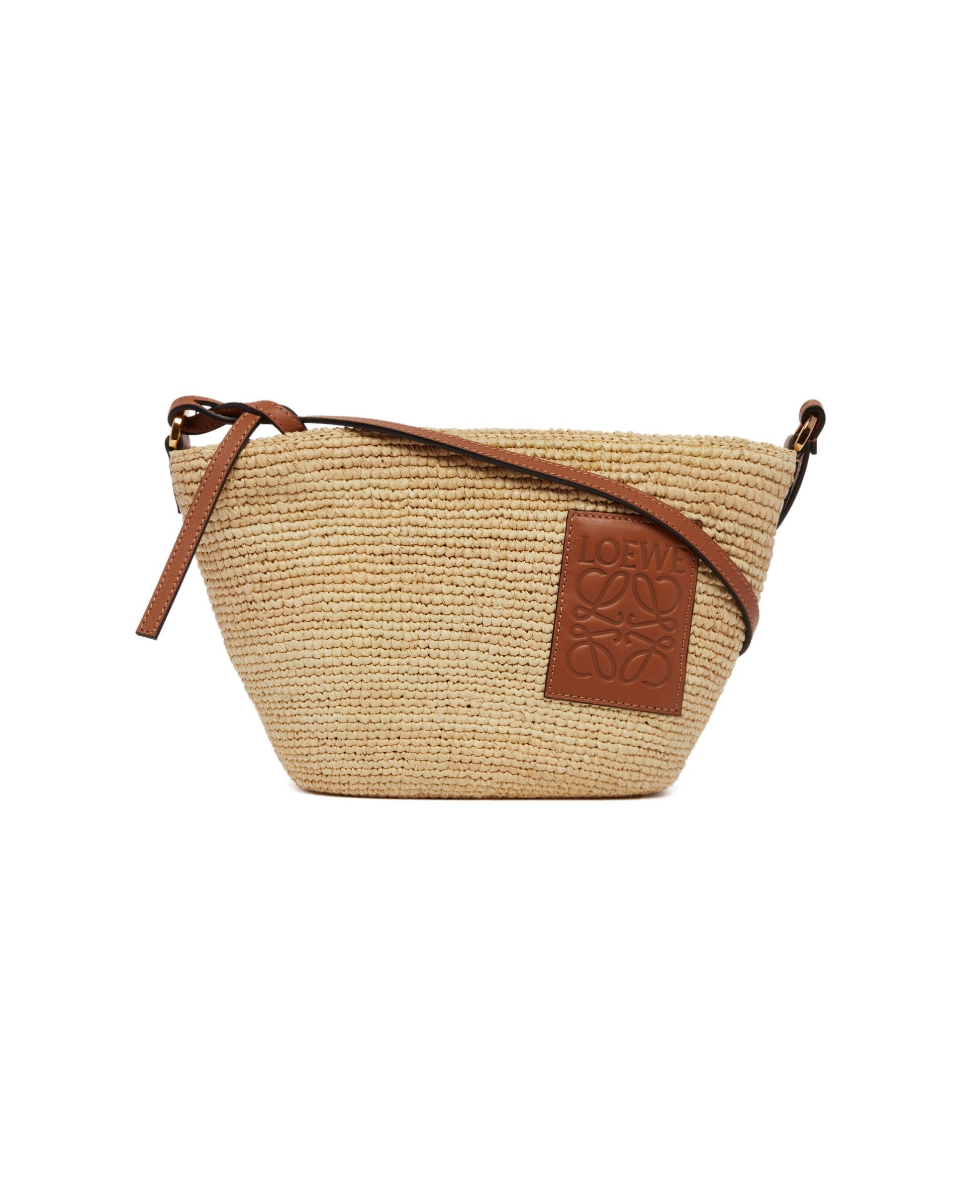 Оригінальна Beige Raffia Shoulder Bag Loewe – вид ззаду