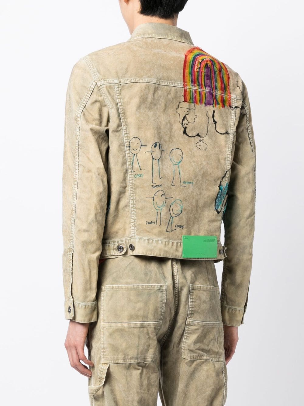Cartoon Graphic Print Jacket Off-white оригінал – Купити в Україні – збільшений вид