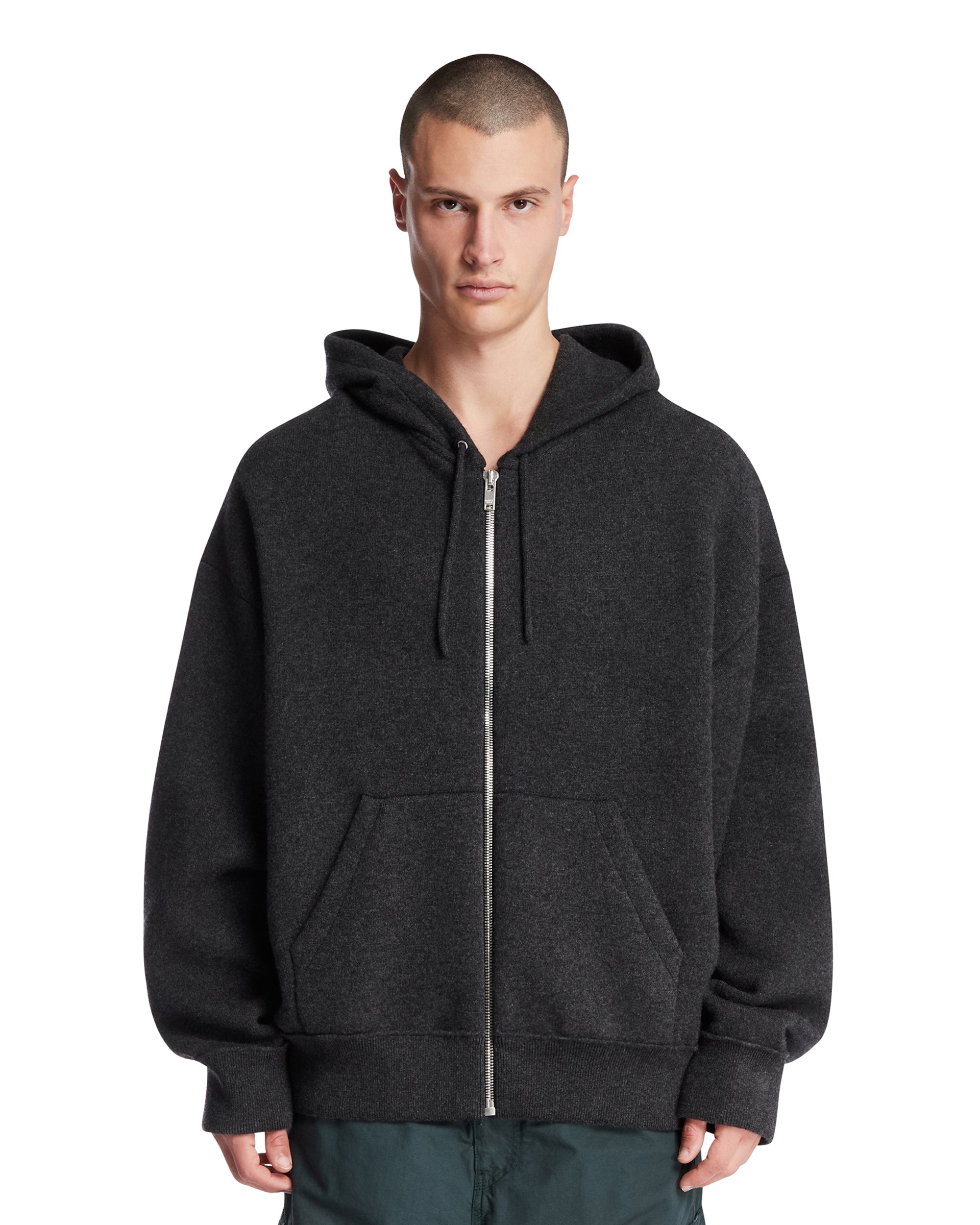 Gray Cashmere Hoodie Bottega veneta оригінал – Купити в Україні – боковий вид