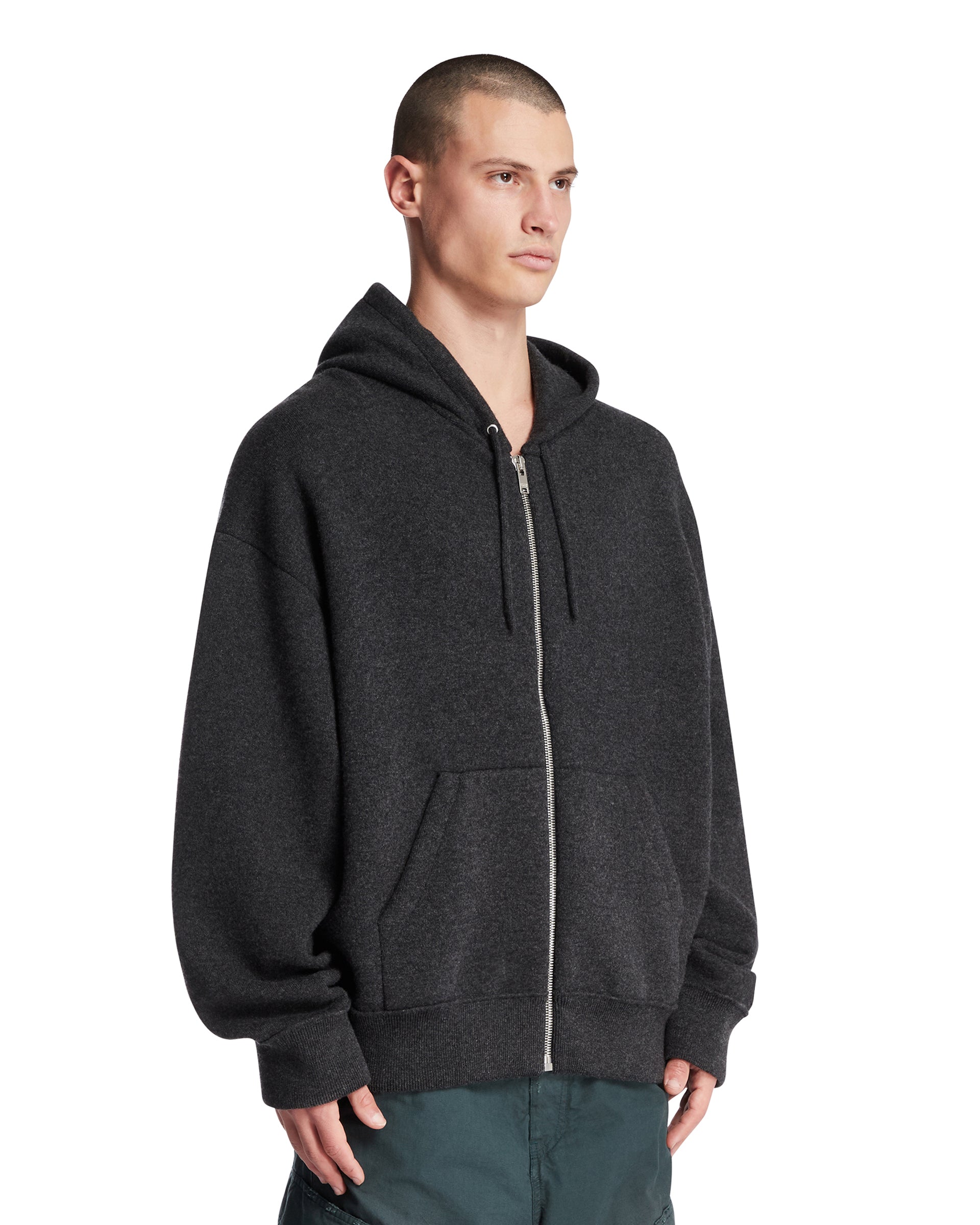 Gray Cashmere Hoodie Bottega veneta оригінал – Купити в Україні – вид ззаду