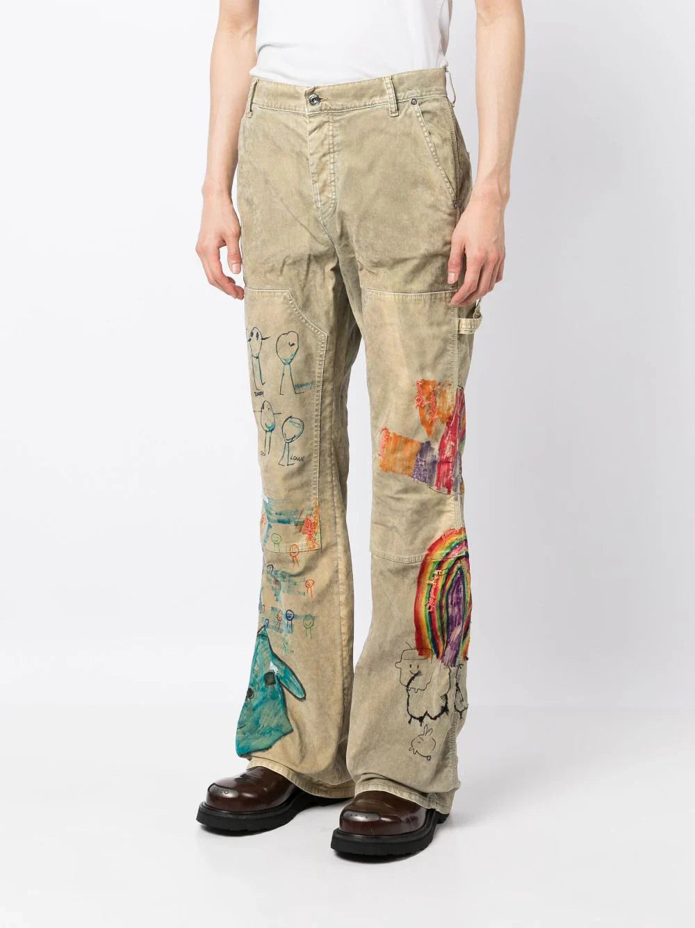 Cartoon Flared Carpenter Pants Off-white оригінал – Купити в Україні – детальний вид