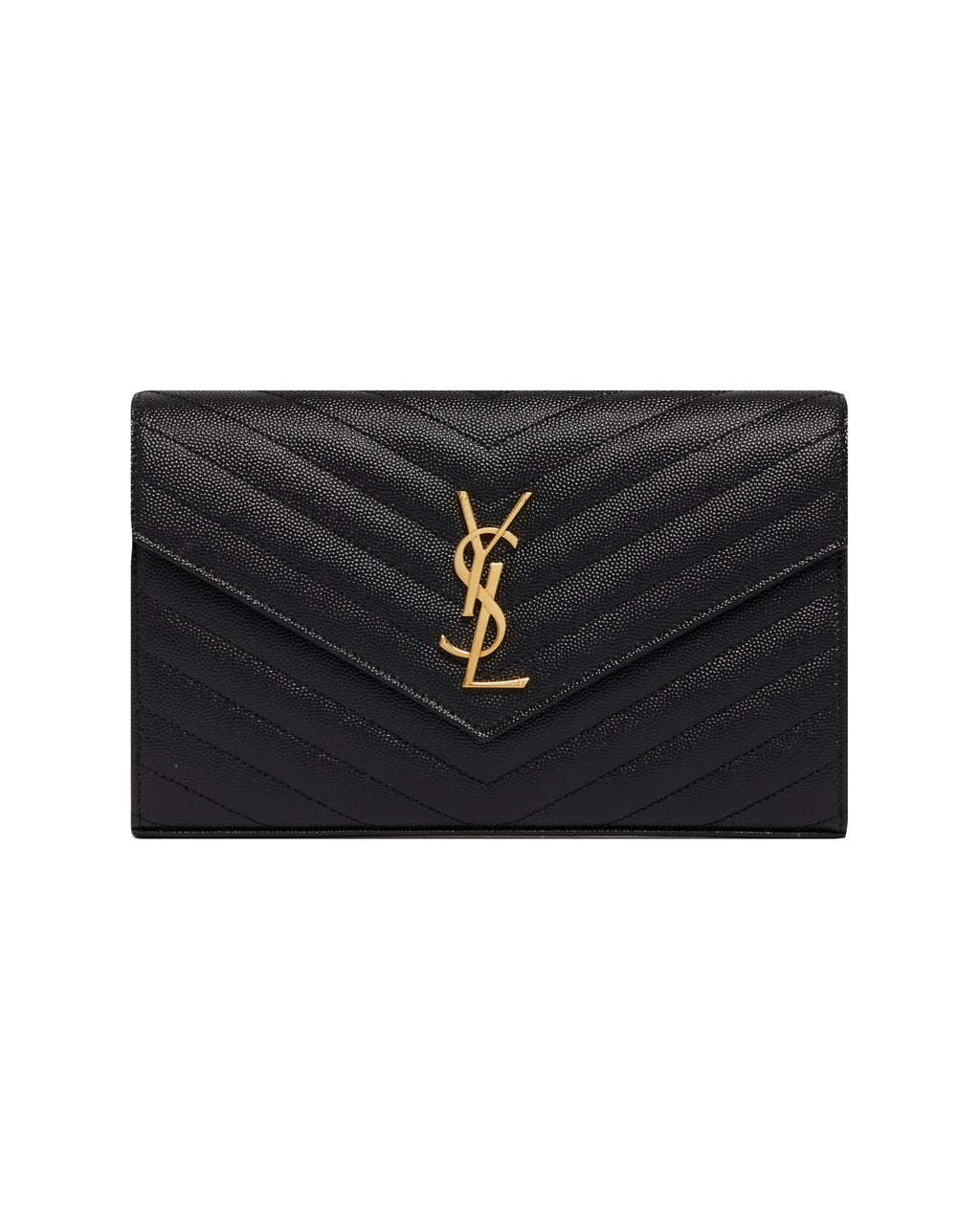 Оригінальна Black Cassandre Chain Wallet Saint laurent – вид ззаду