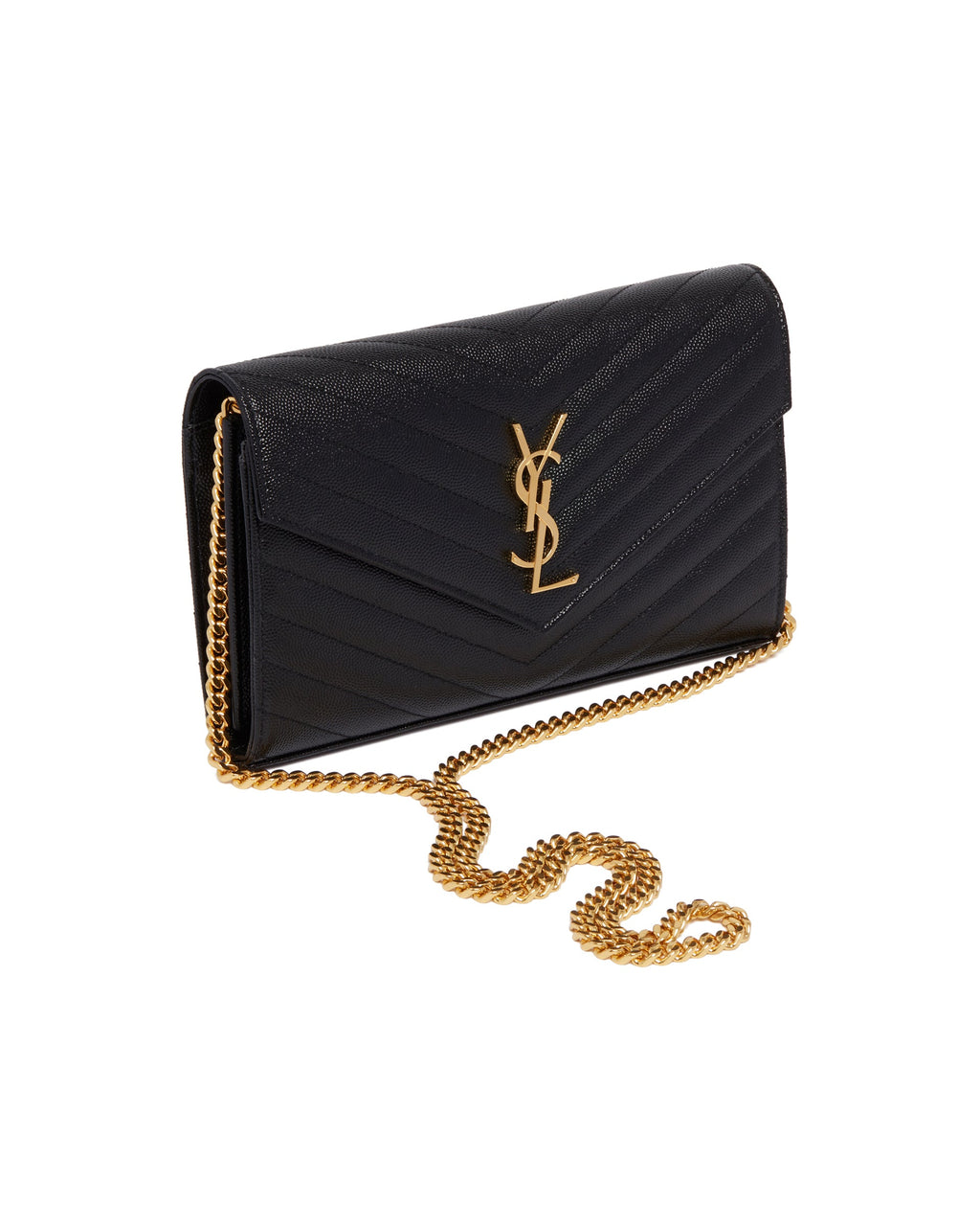 Оригінальна Black Cassandre Chain Wallet Saint laurent – збільшений вид