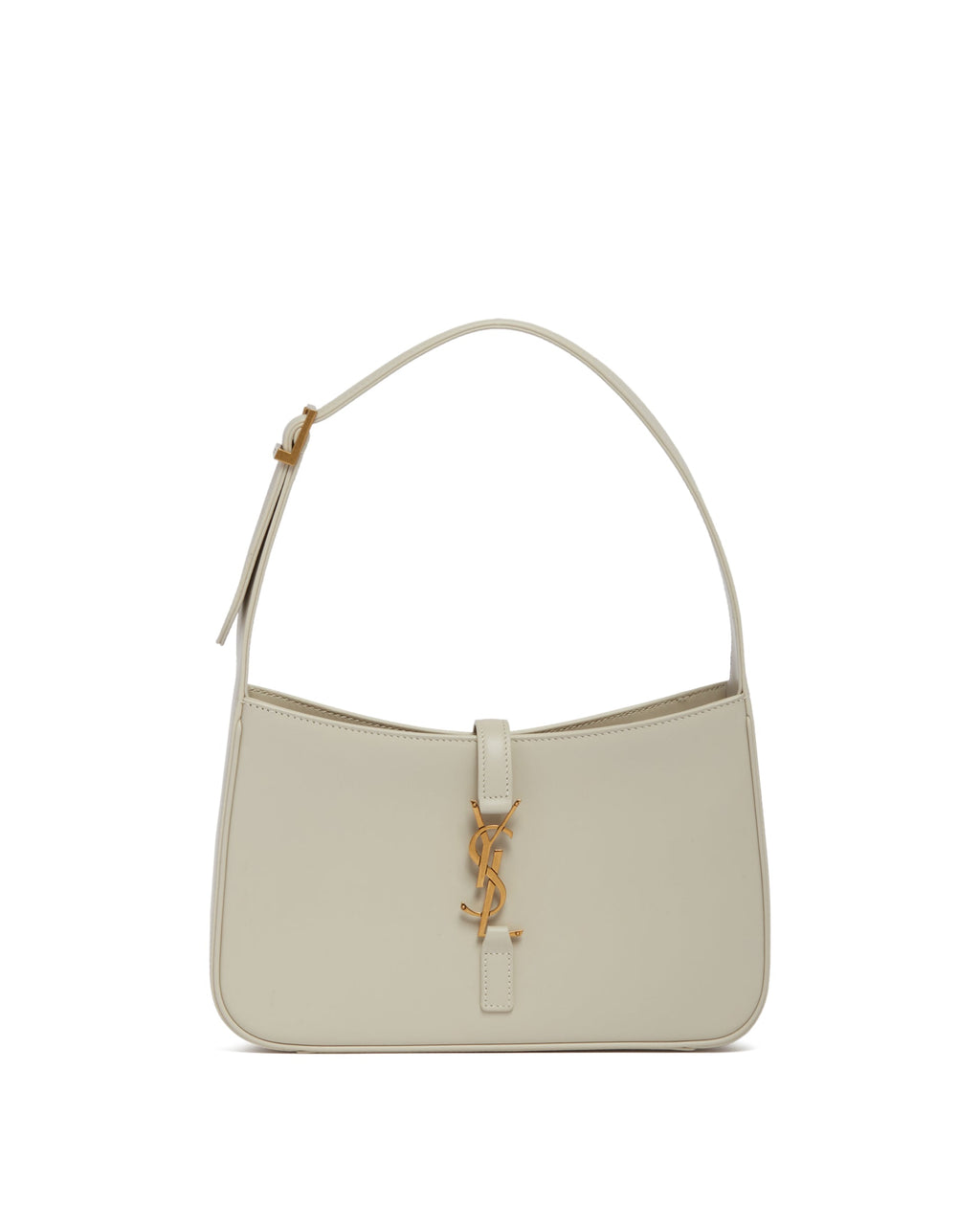 Оригінальна White Leather Le 5 A 7 Bag Saint laurent – боковий вид