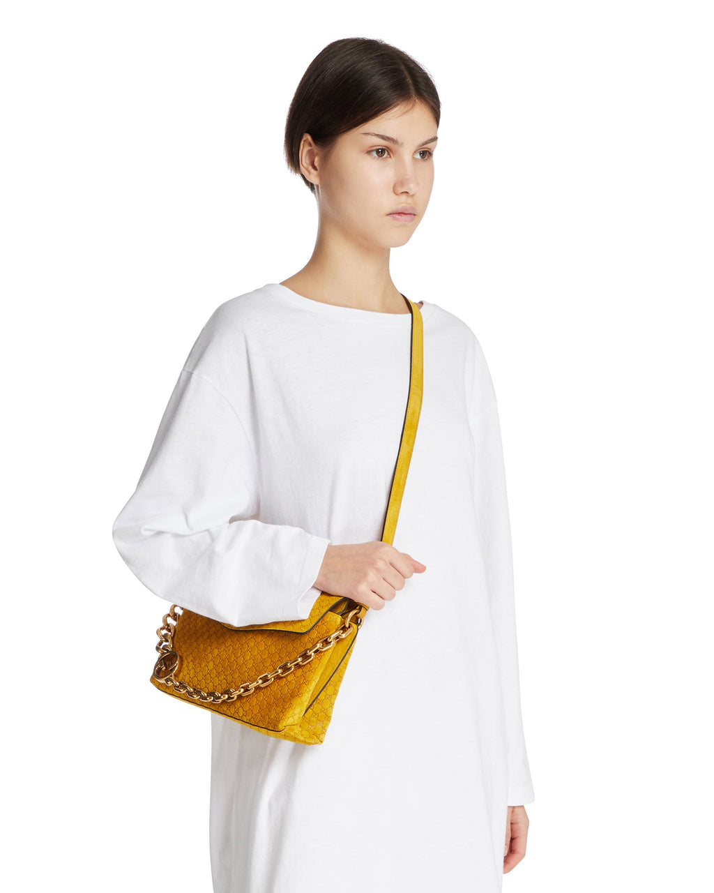 Оригінальна Yellow Medium Chain Shoulder Bag Gucci – детальний вид