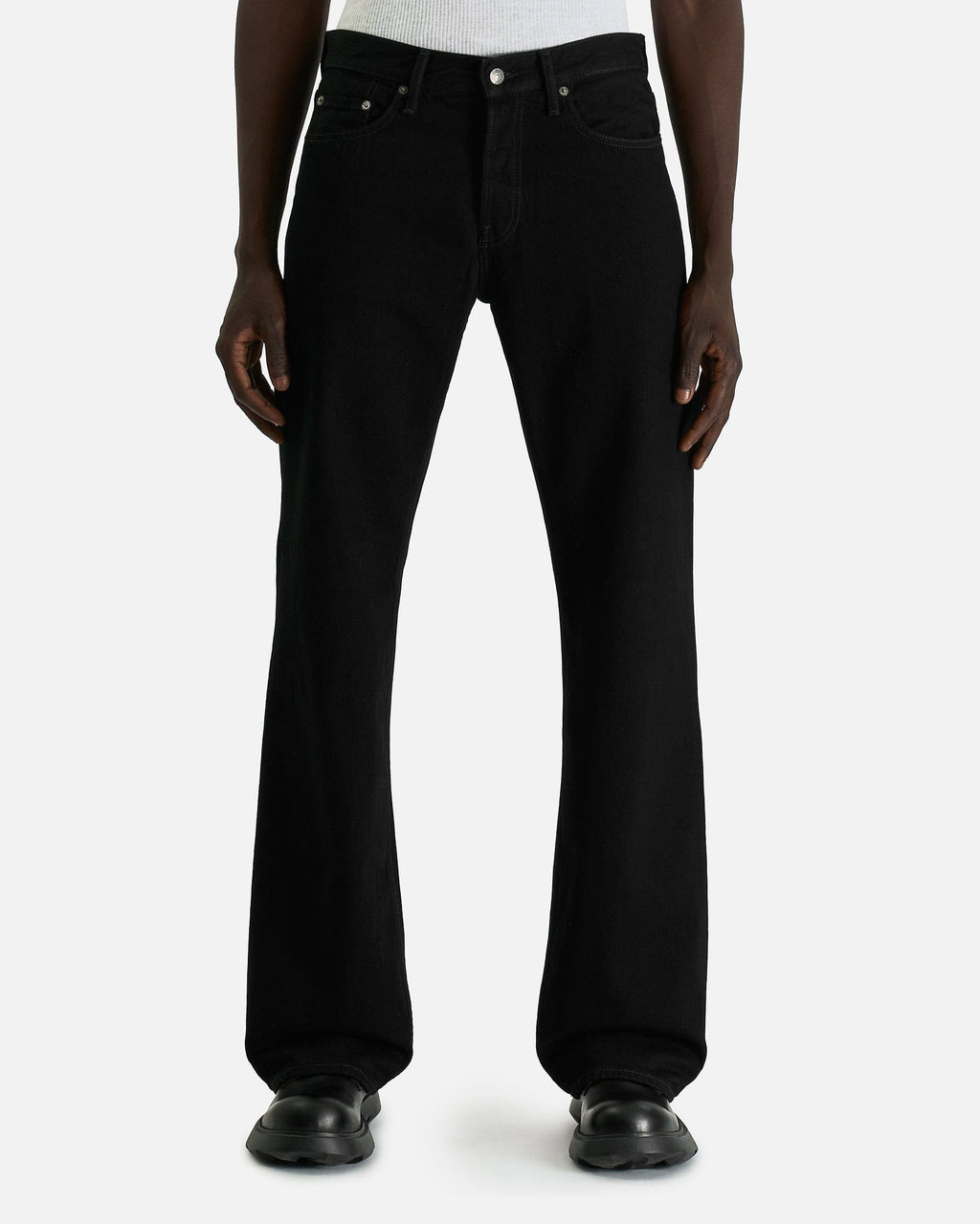 2010m Jeans In Black Acne studios – Гарантія оригінальності – боковий вид