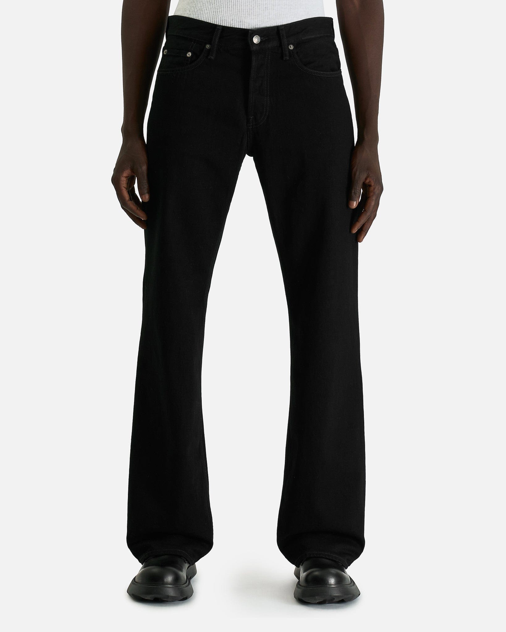 2010m Jeans In Black Acne studios – Гарантія оригінальності – боковий вид