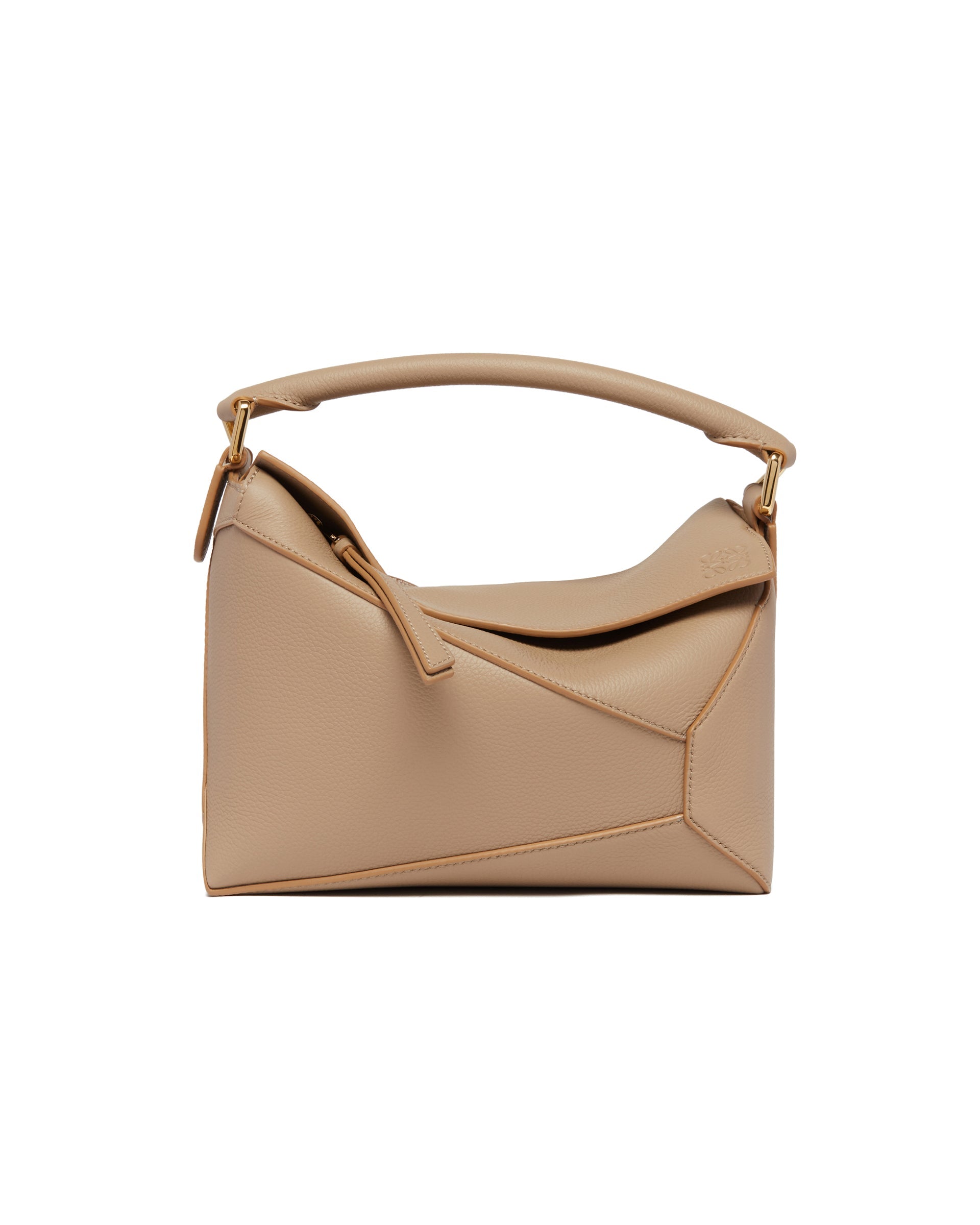 Beige Small Puzzle Bag Loewe – Гарантія оригінальності – вид ззаду