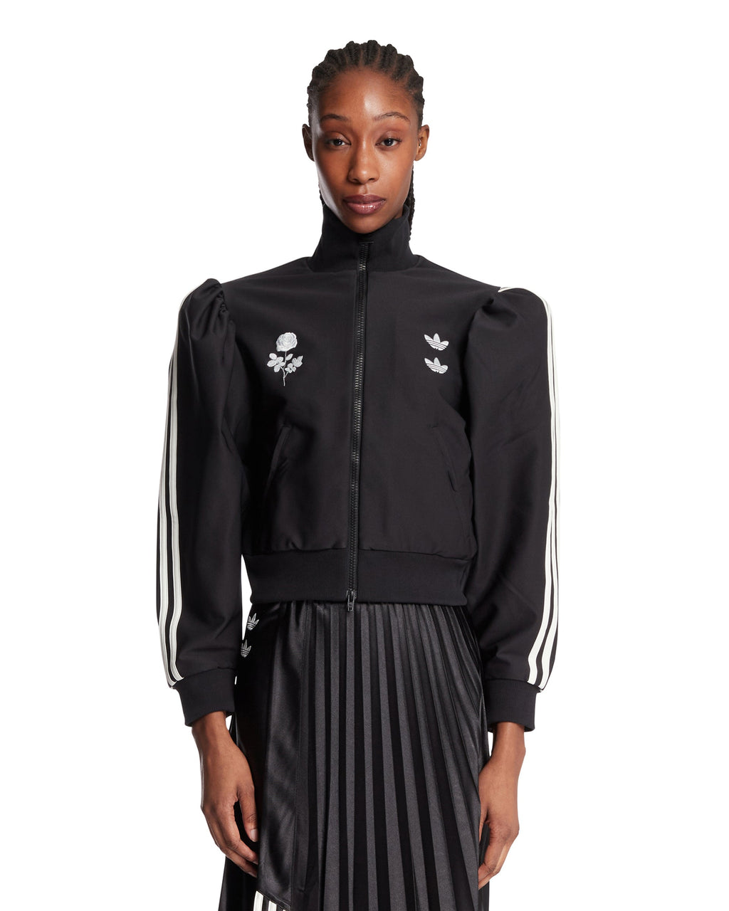 Оригінальна X Willy Chavarria Black Zip Blouse Adidas – боковий вид