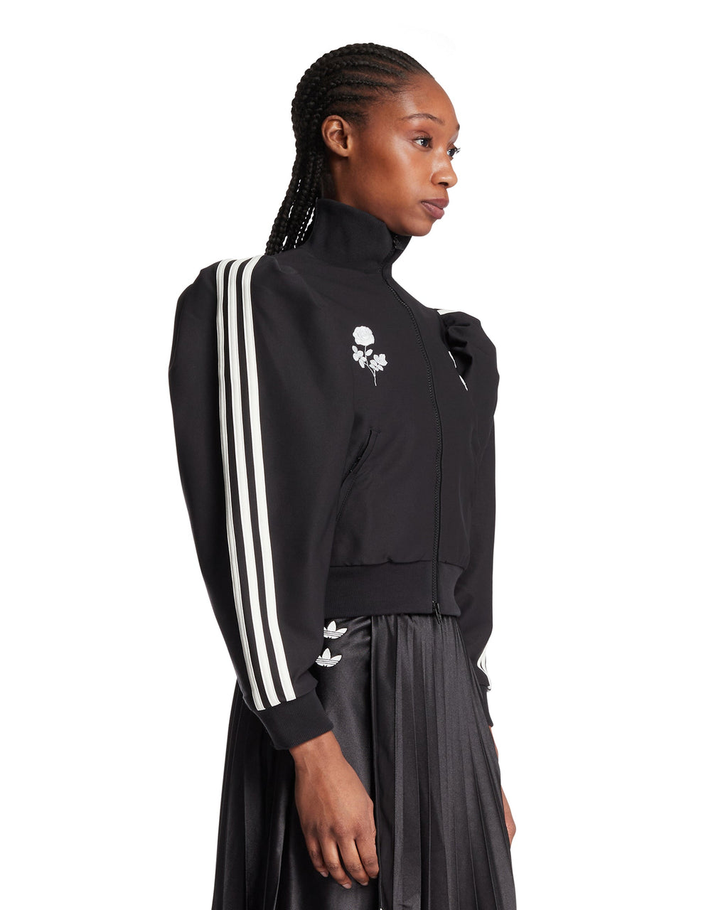 Оригінальна X Willy Chavarria Black Zip Blouse Adidas – вид ззаду