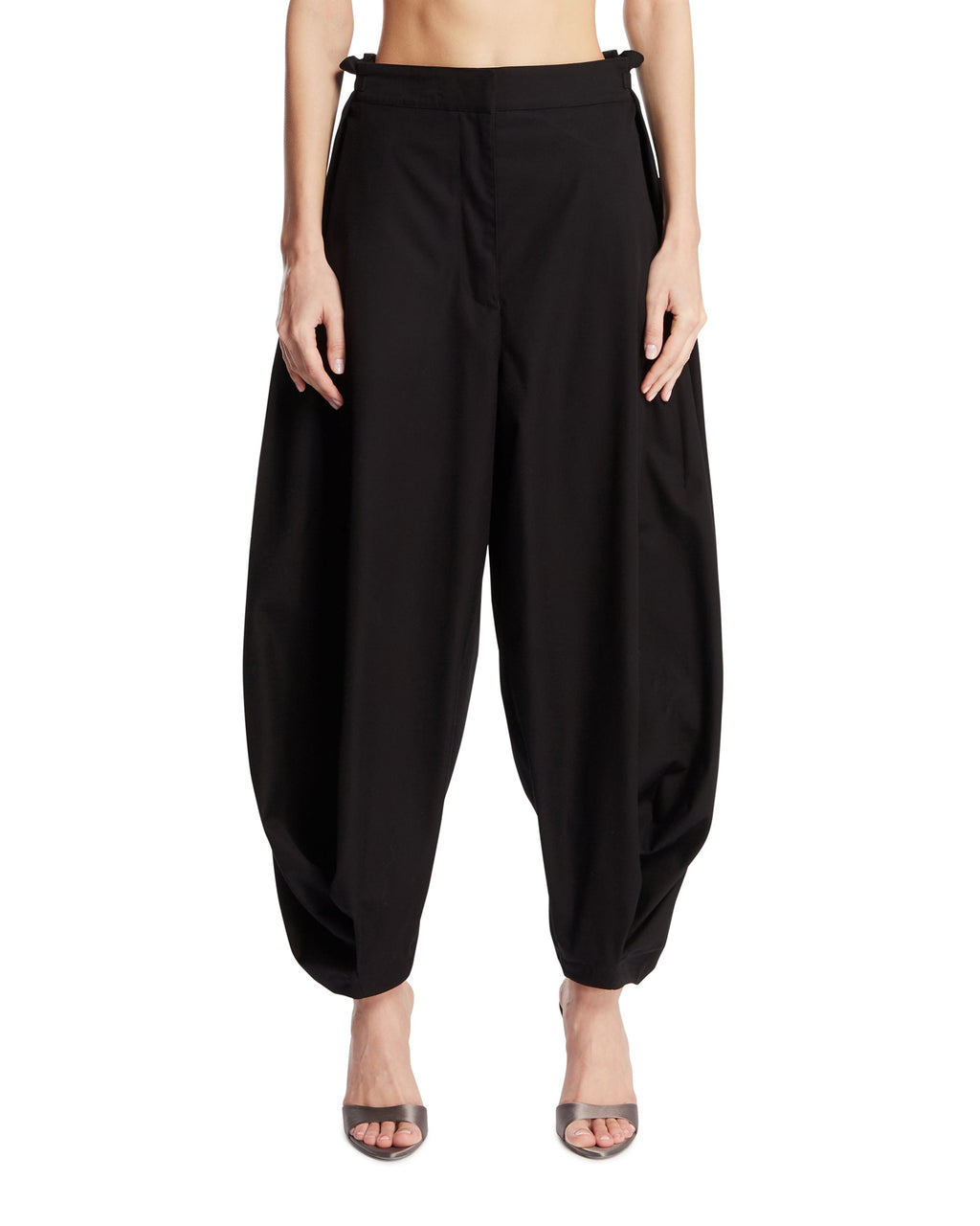 Black Cotton And Silk Balloon Pants Loewe – Гарантія оригінальності – боковий вид