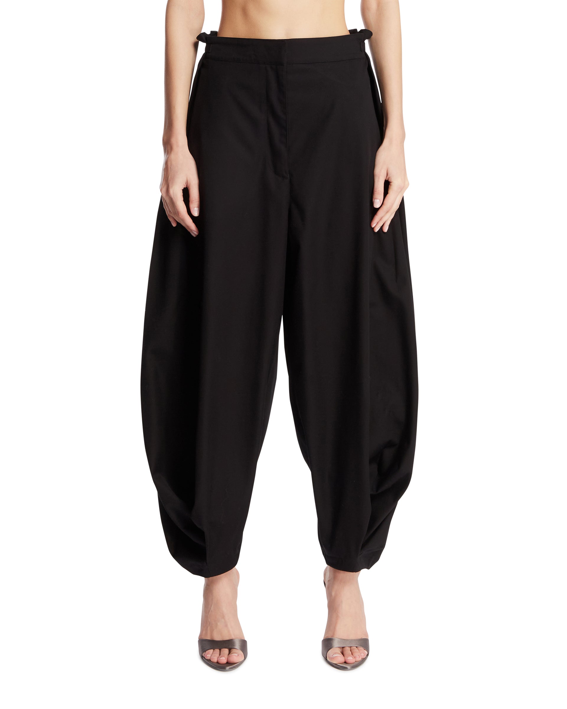 Black Cotton And Silk Balloon Pants Loewe – Гарантія оригінальності – боковий вид